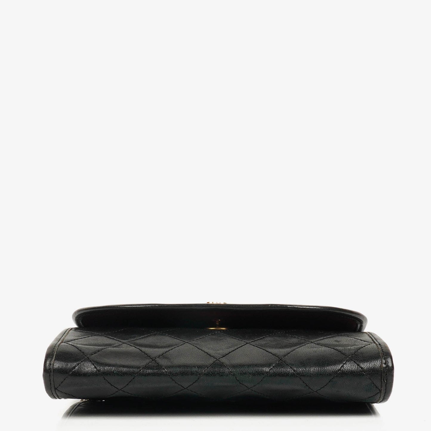 Chanel Black Mini Flap Bag Quilted Lambskin With 24K Gold-Plated Hardware