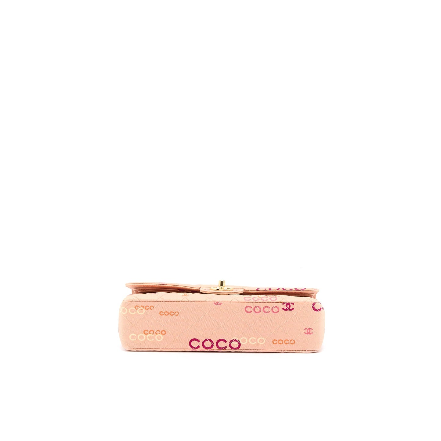 Chanel  Coco Medium Classic Flap Bag Fabric Pink