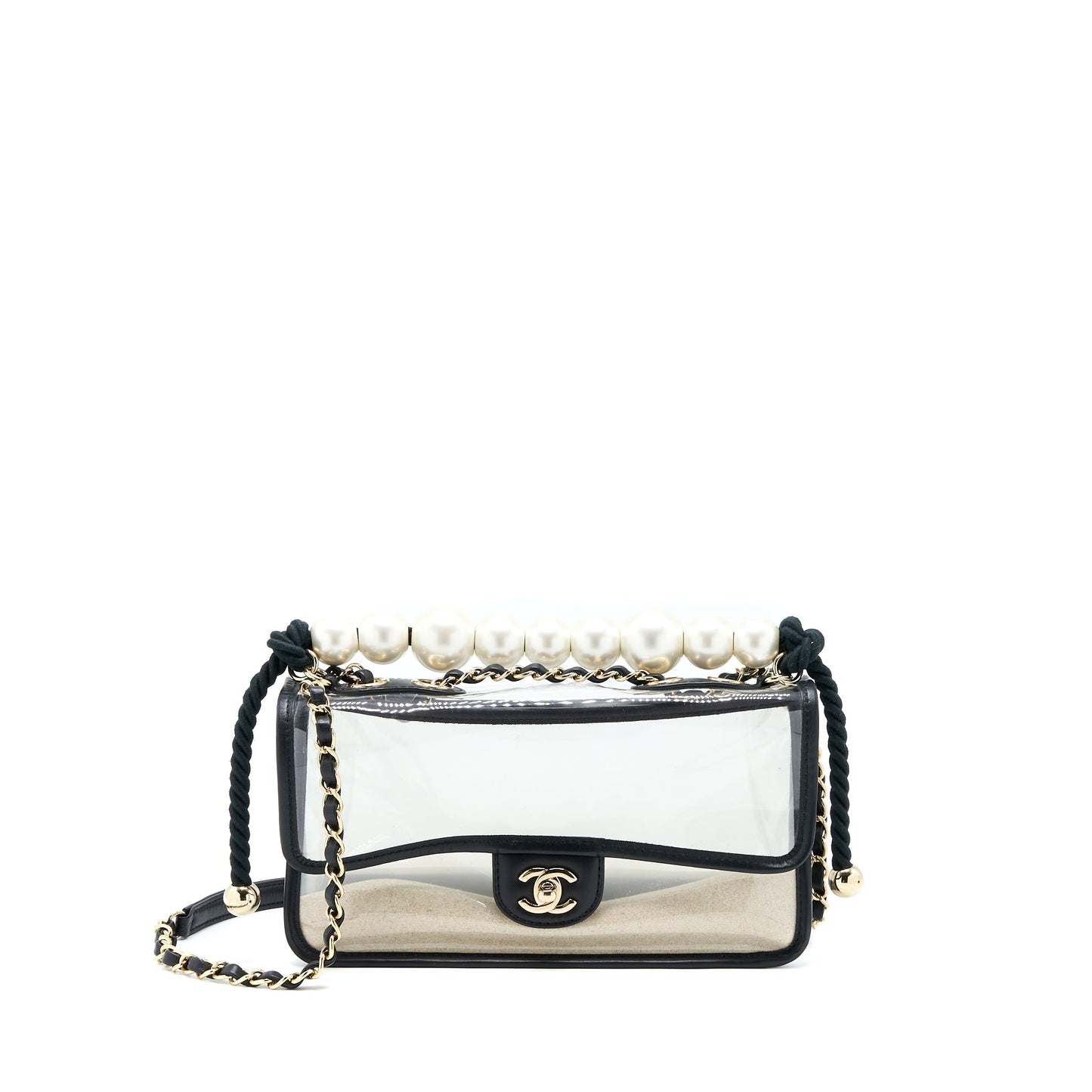 Chanel Sand By The Sea Flap Bag PVC/ Lambskin L