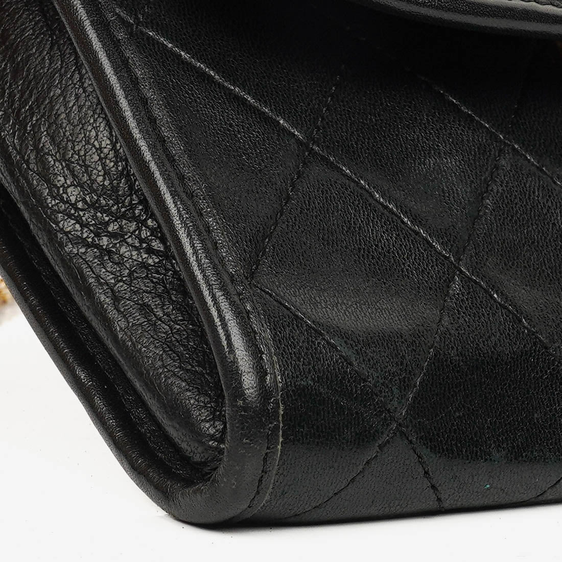 Chanel Black Mini Flap Bag Quilted Lambskin With 24K Gold-Plated Hardware