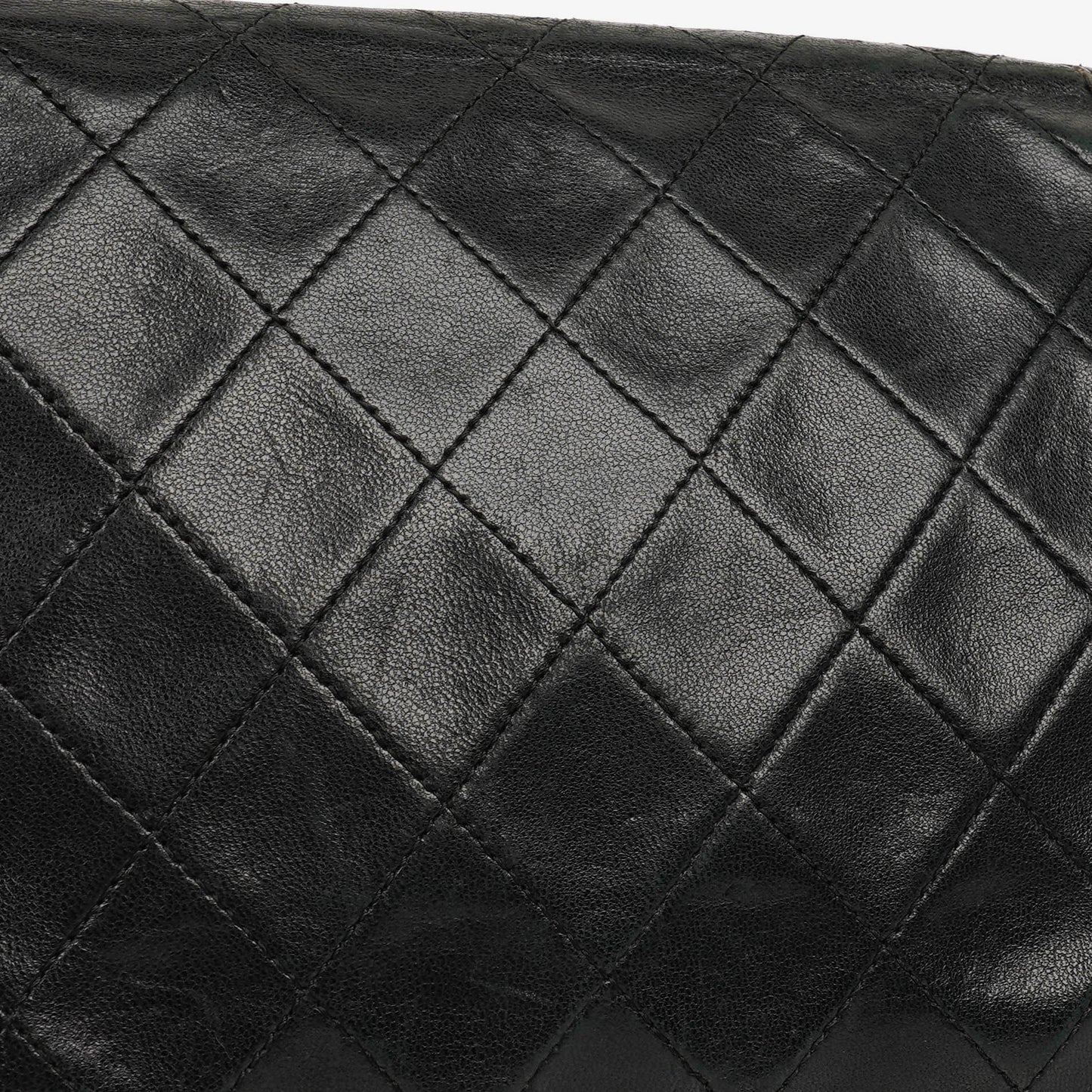 Chanel Black Mini Flap Bag Quilted Lambskin With 24K Gold-Plated Hardware