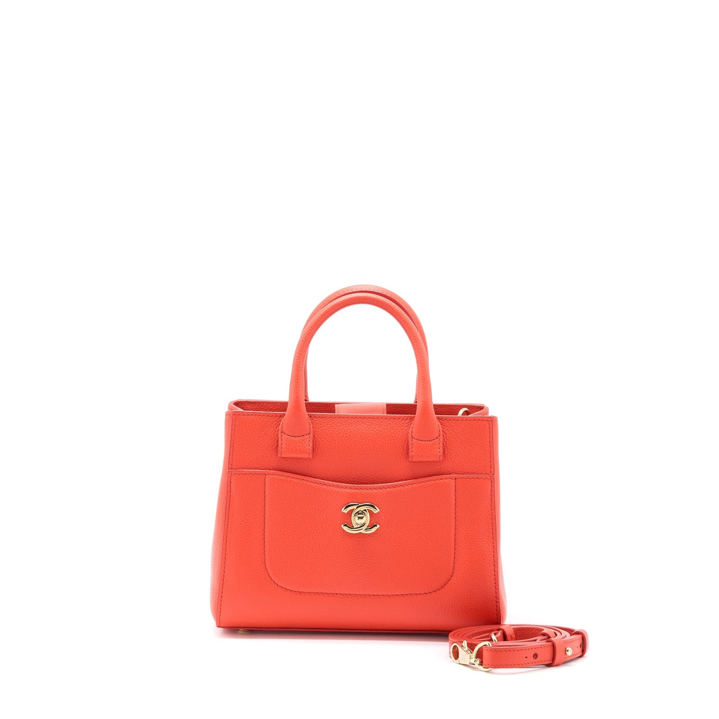 Chanel Neo Executive mini Tote Calfskin Red