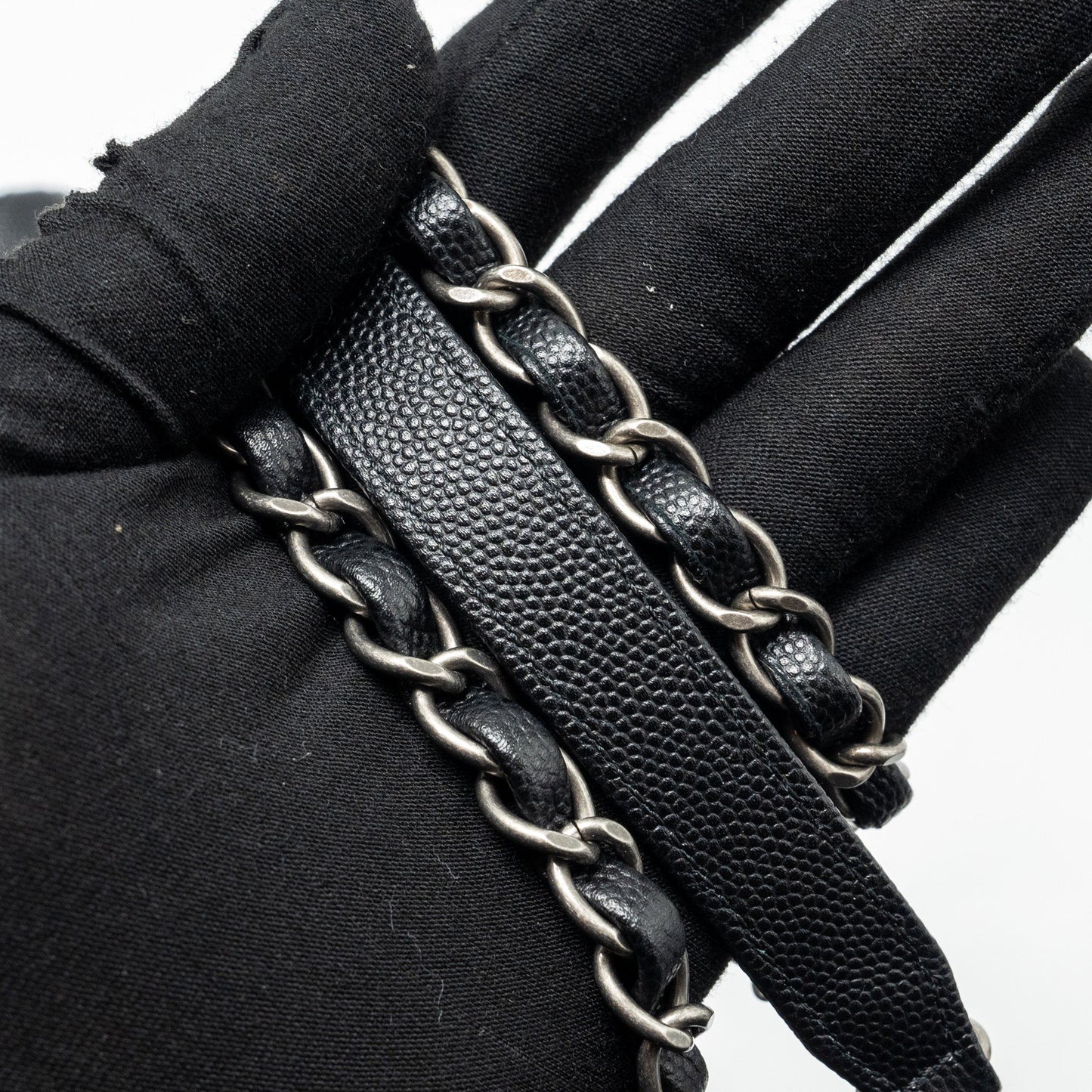 Chanel Large Coco Handle Caviar Black Ruthenium Hardware