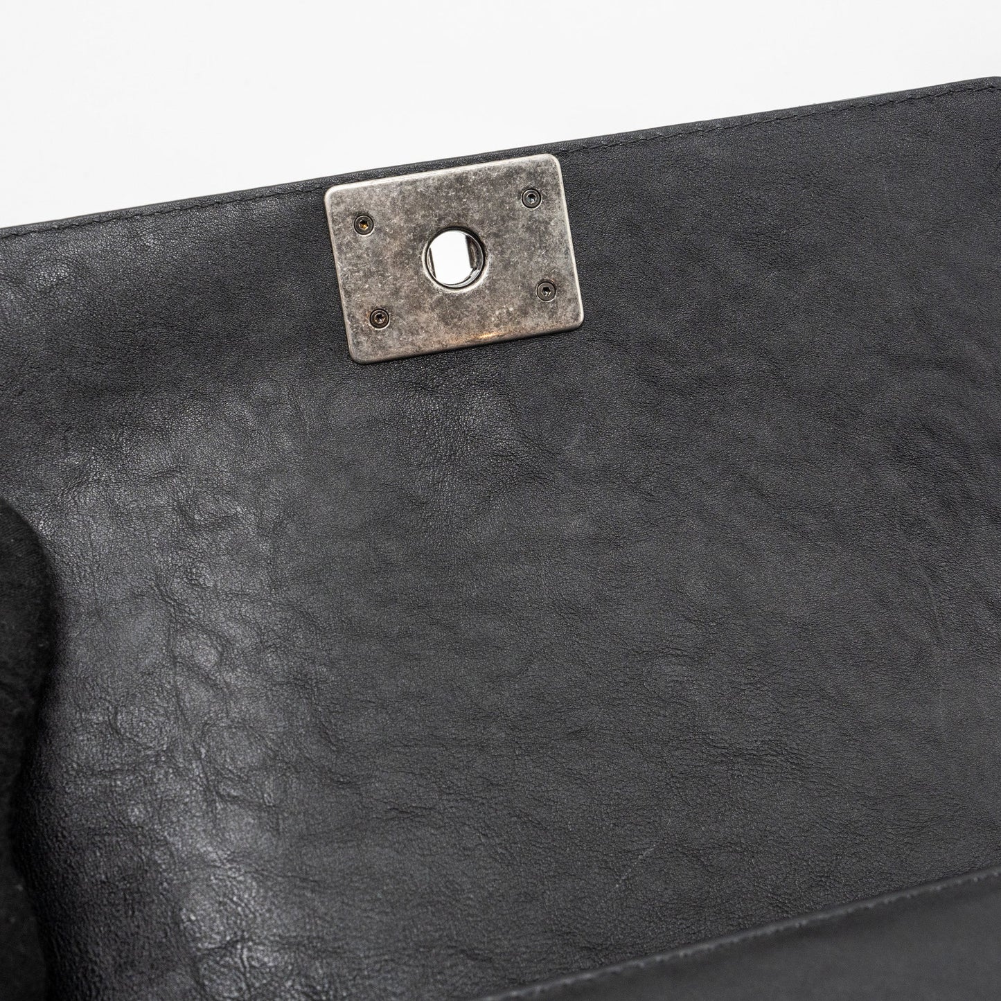 Chanel Top Handle Medium Boy bag Limited Edition Calfskin Black Ruthenium Hardware