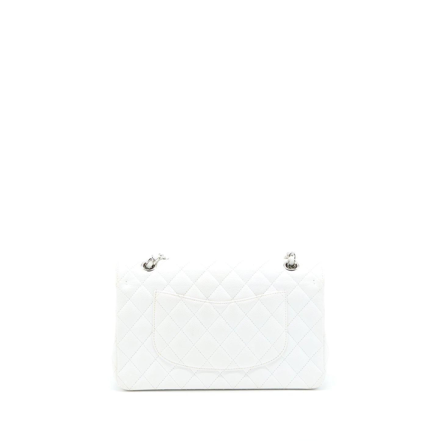 Chanel Medium Classic Flap Caviar White