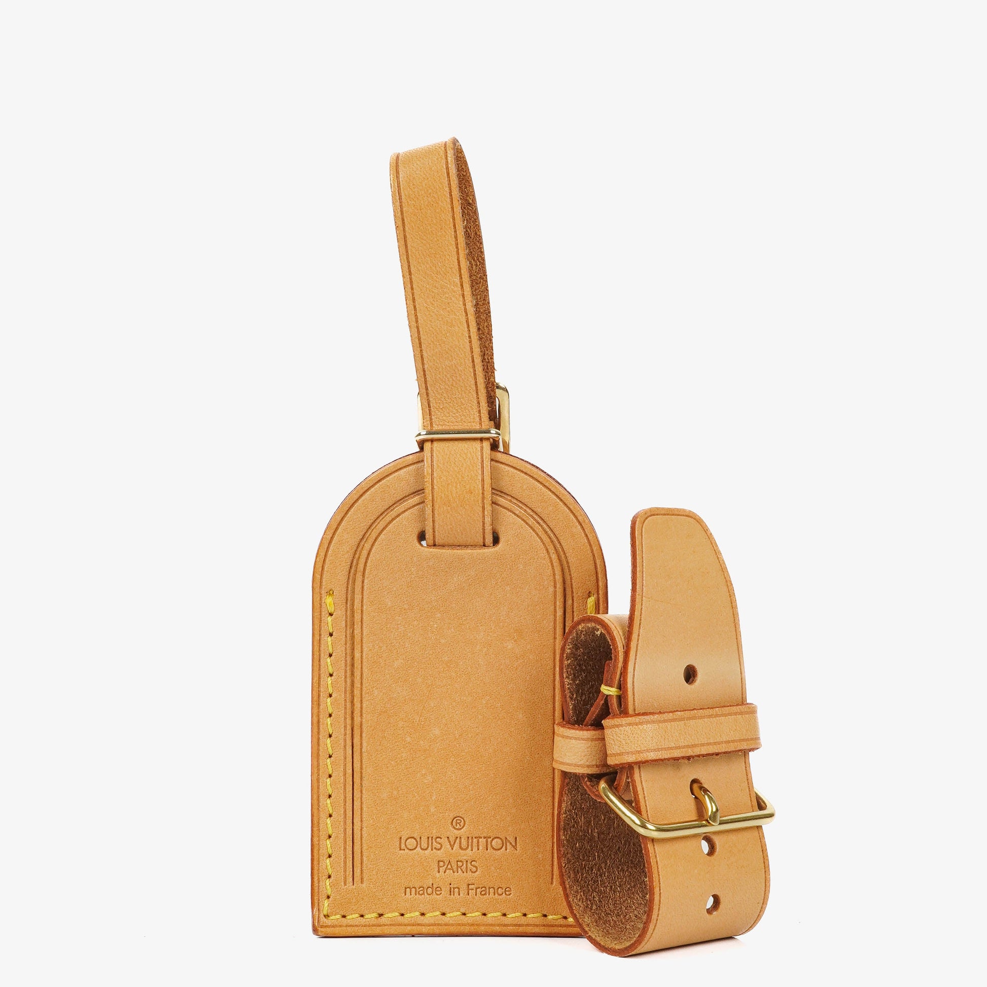 Louis Vuitton Leather Name Tag And Handles Holder