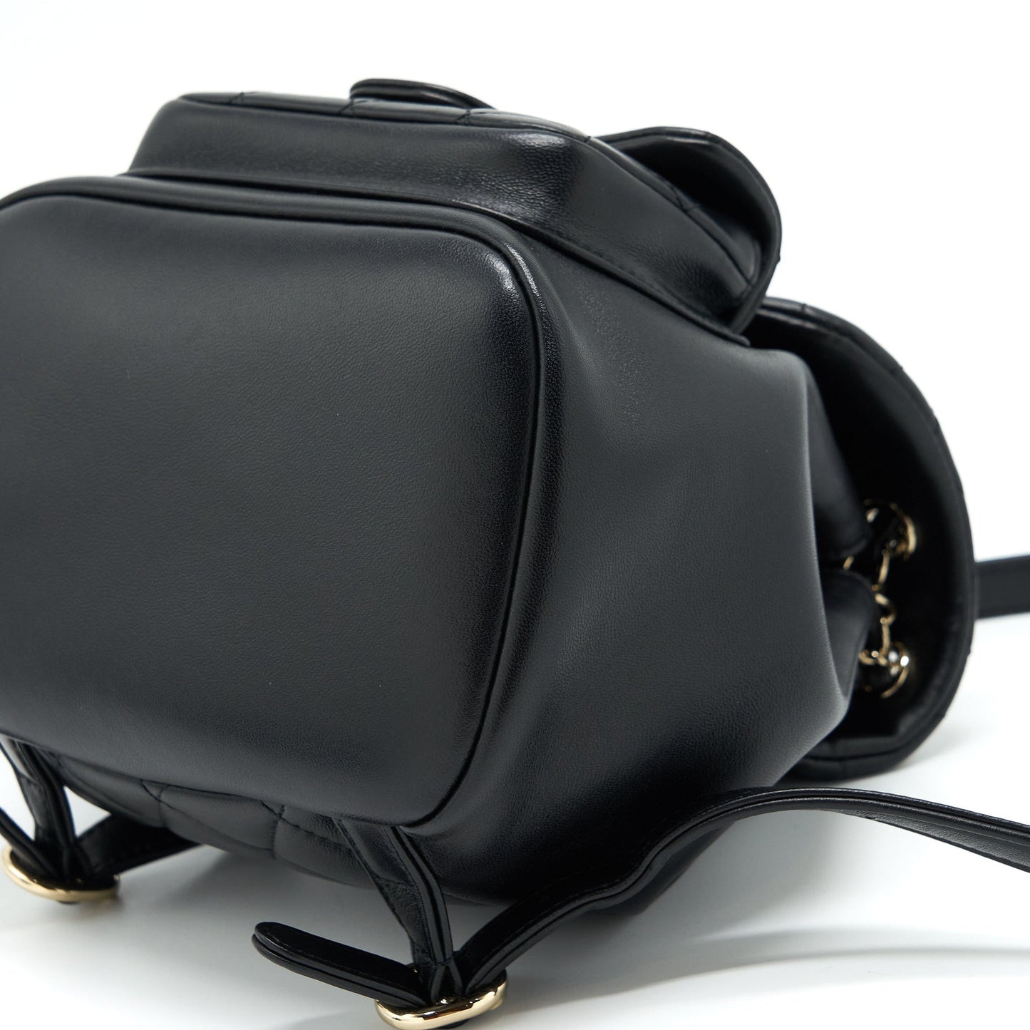 Chanel Duma Mini Backpack Lambskin Black L(Microchip)