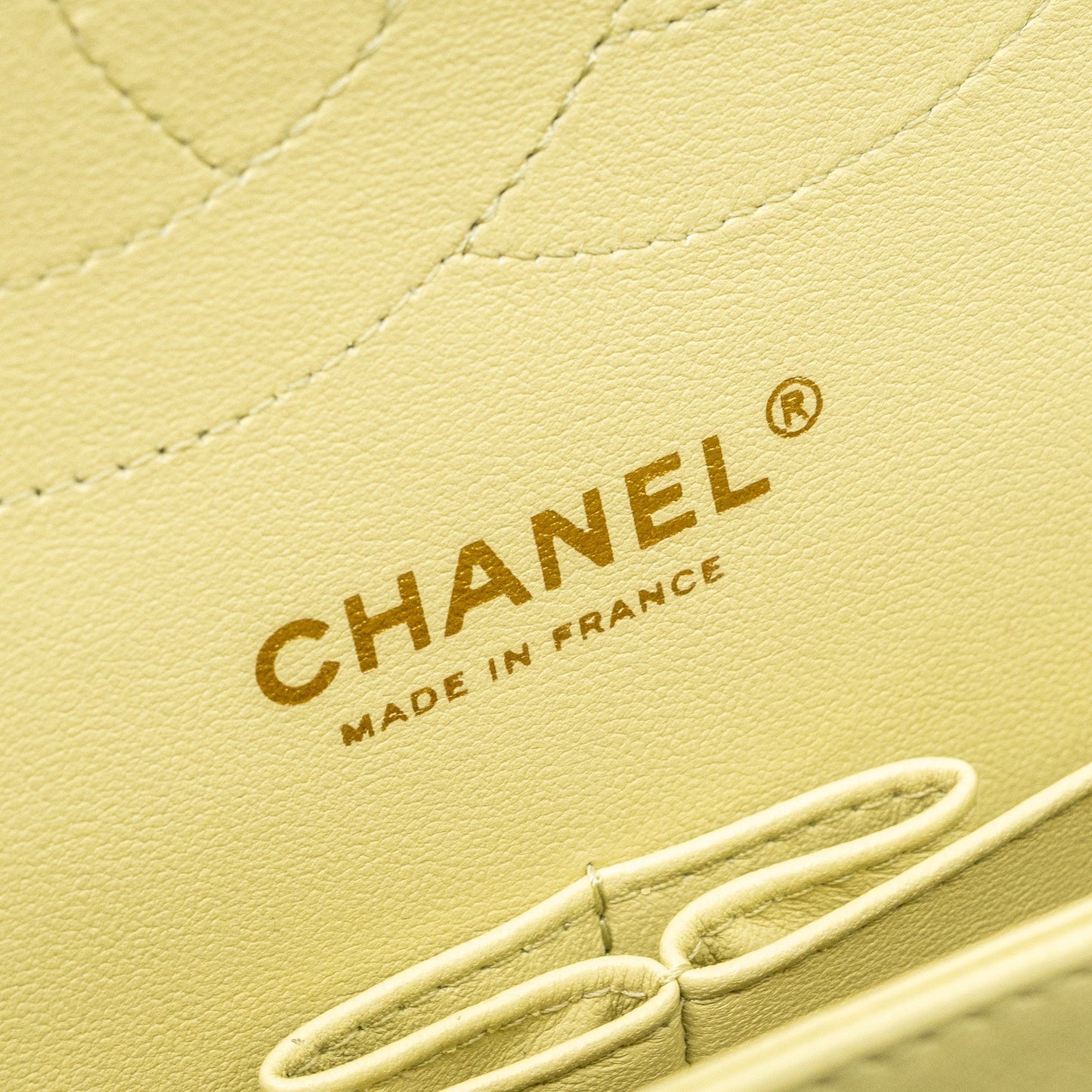 Chanel 23C jumbo classic double flap bag lambskin light green L (microchip)
