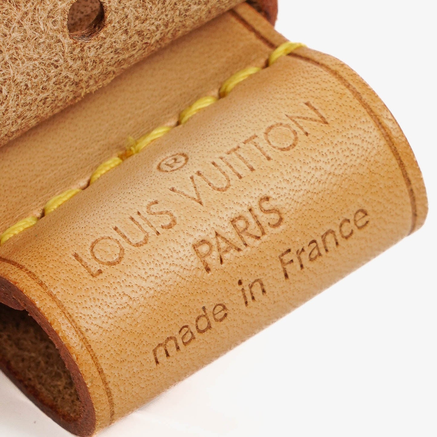 Louis Vuitton Leather Name Tag And Handles Holder