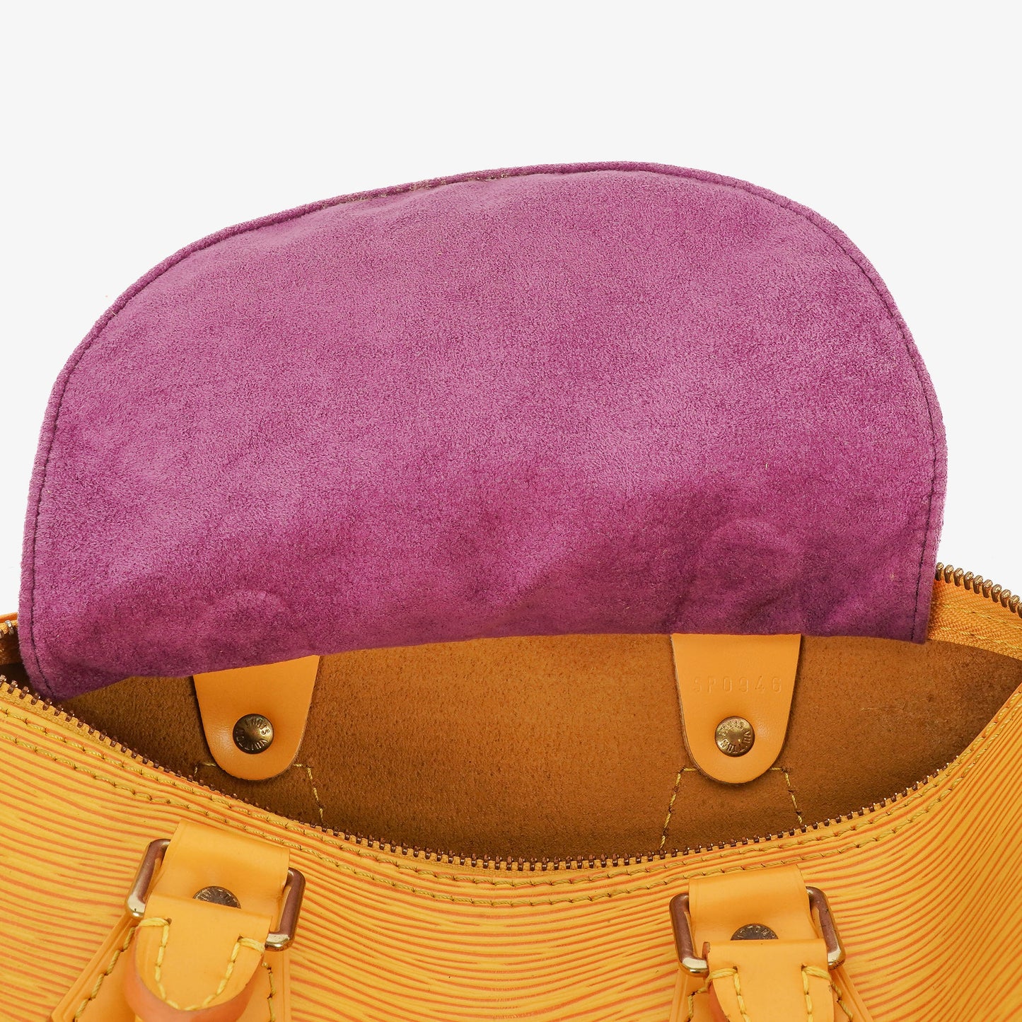 Louis Vuitton  25 Yellow EPI Leather Handbag