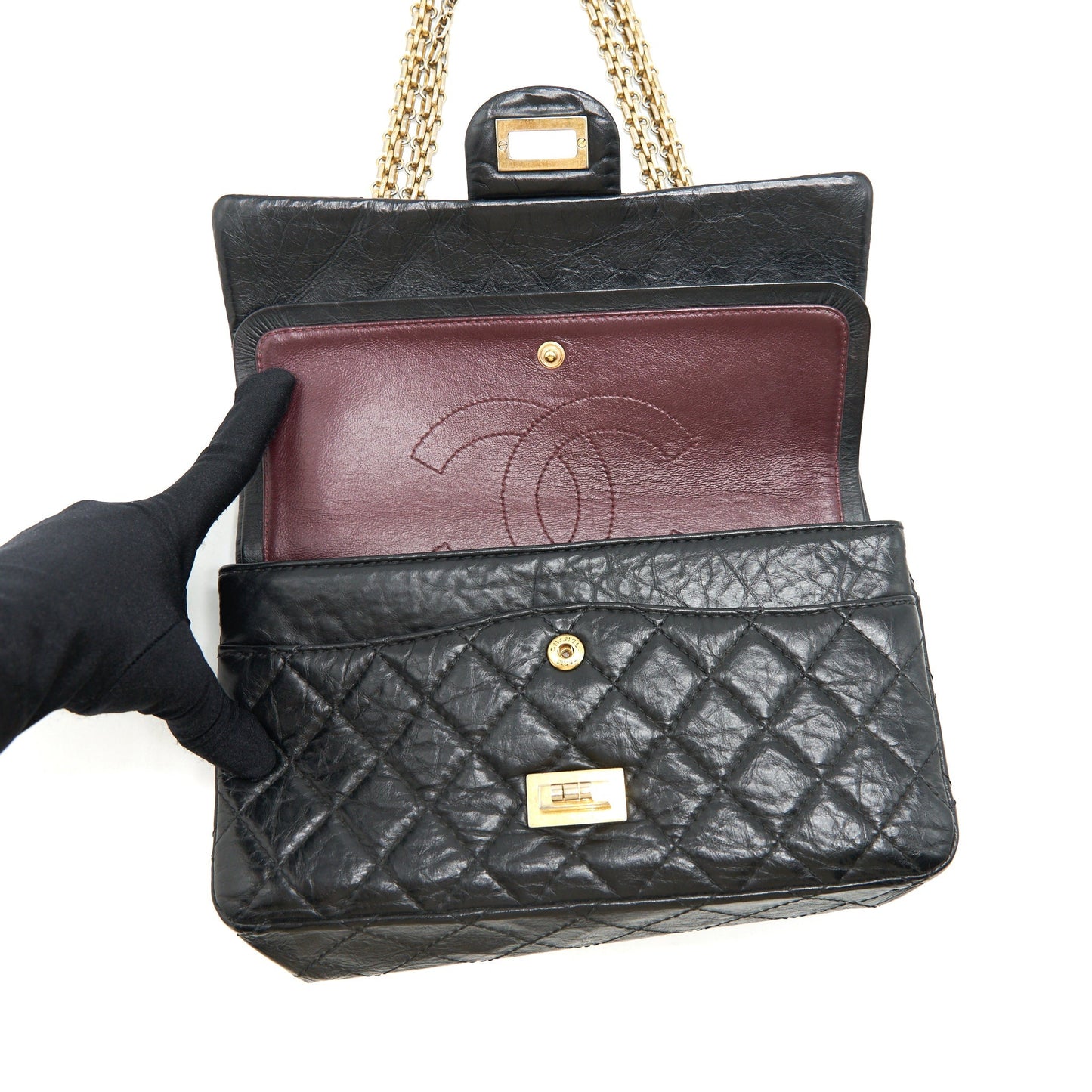 Chanel Small reissue 2.55 Handbag black