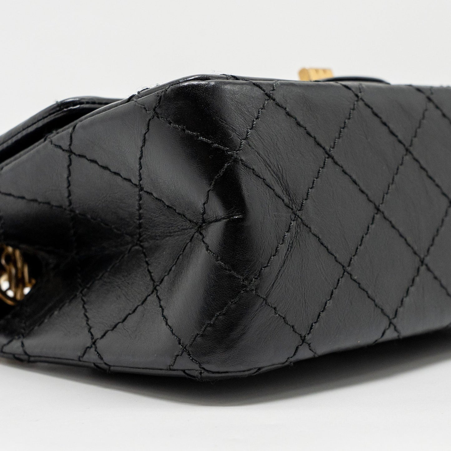 Chanel Mini 2.55 Reissue Aged Calfskin Black