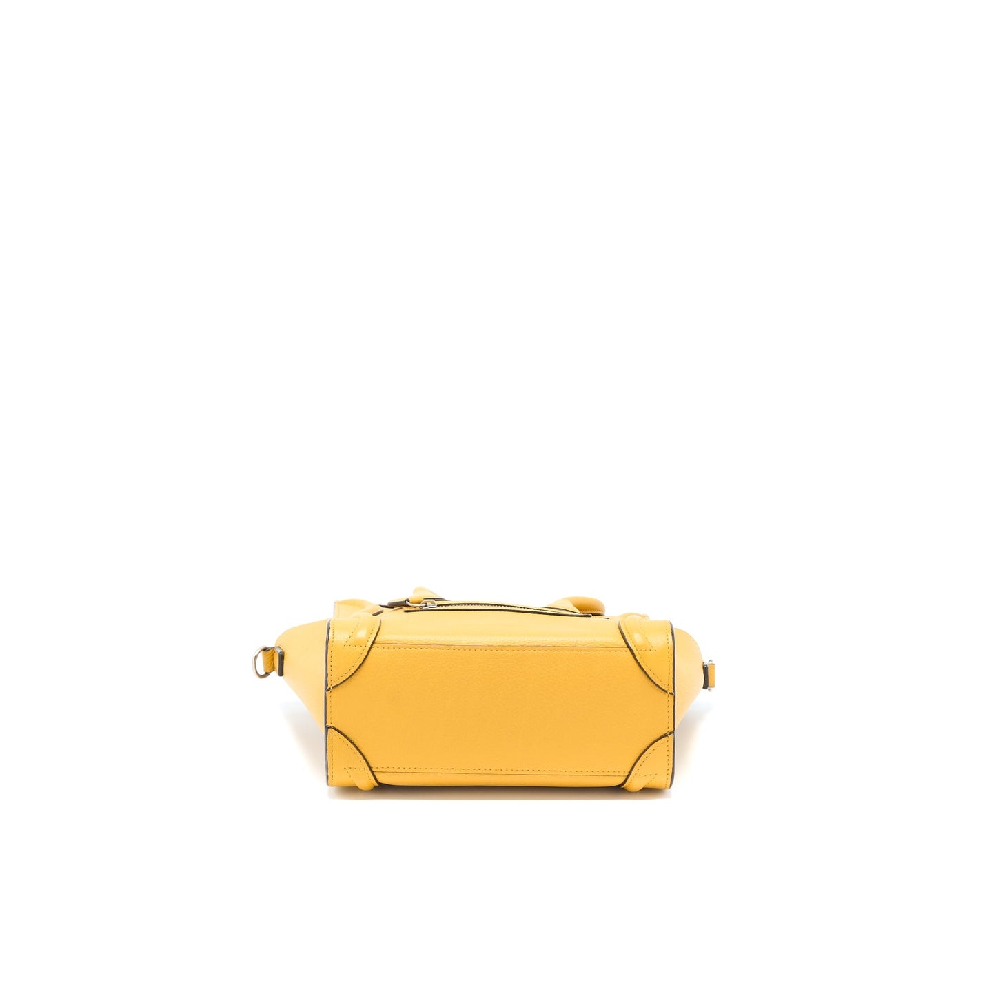 Celine Nano Luggage Purse Calfskin Yellow