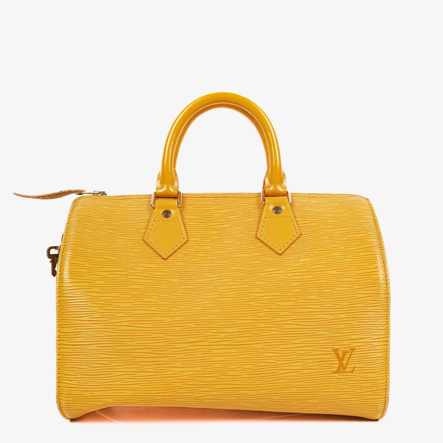 Louis Vuitton  25 Yellow EPI Leather Handbag