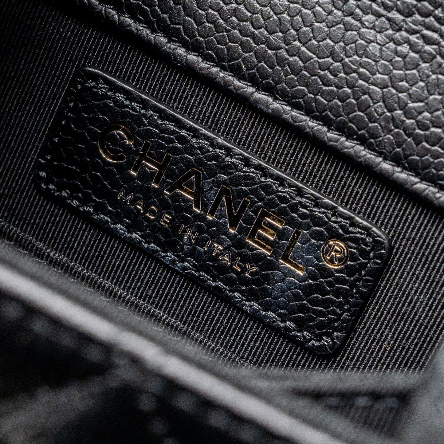 Chanel North South Boy Bag Caviar Black L