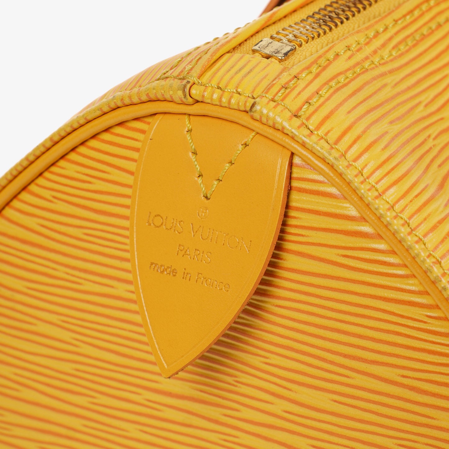 Louis Vuitton  25 Yellow EPI Leather Handbag