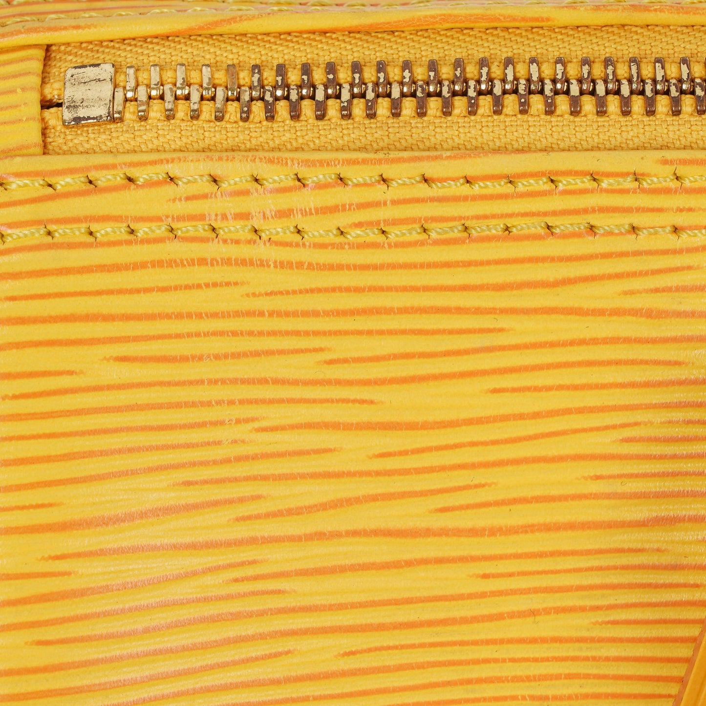 Louis Vuitton  25 Yellow EPI Leather Handbag