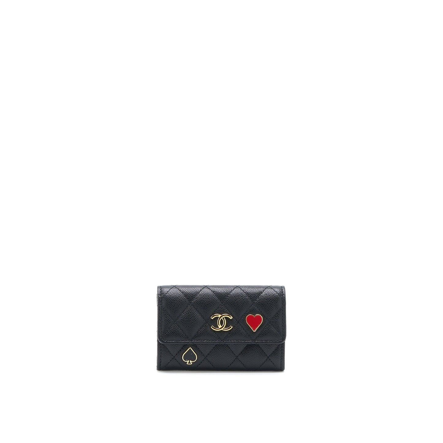Chanel 23C Limited Edition Card Holder Caviar Black  (Microchip)