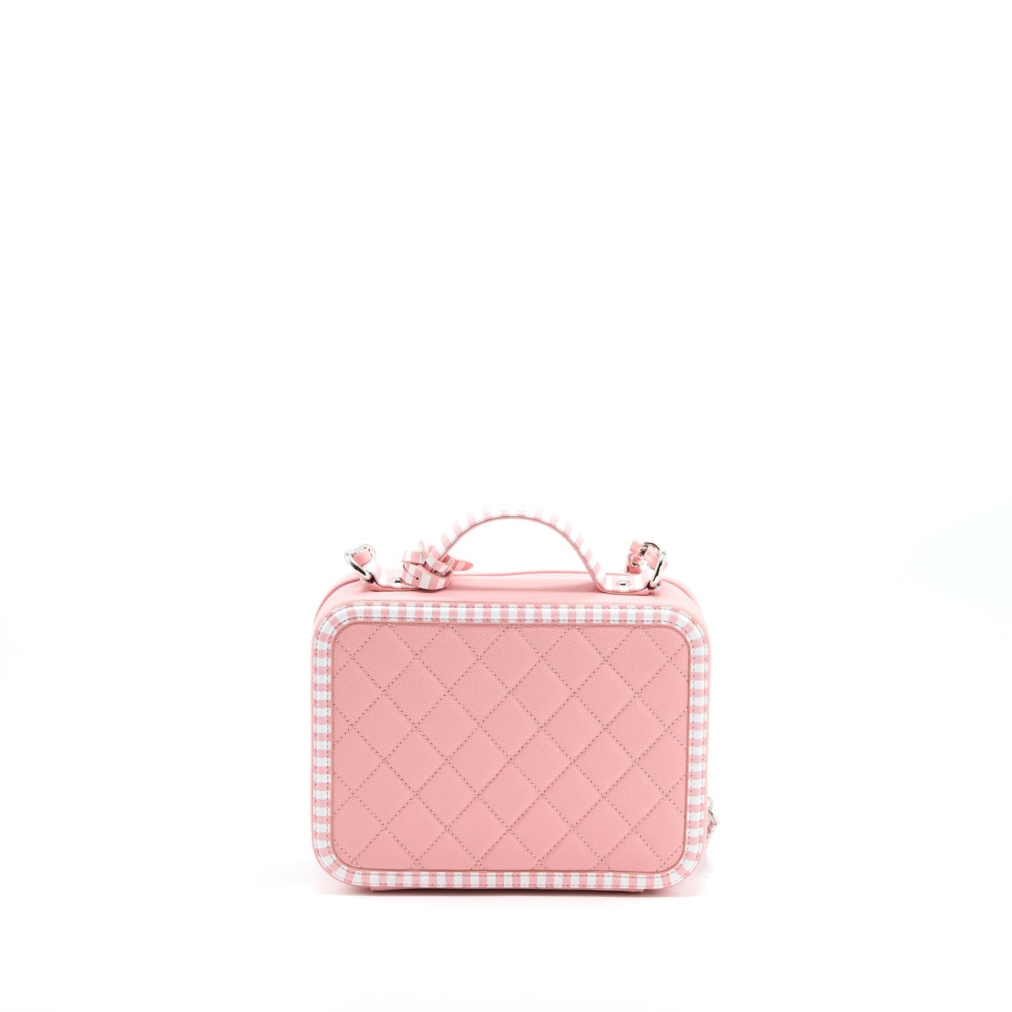 Chanel Medium Filigree Vanity Case Caviar Multicolour Pink