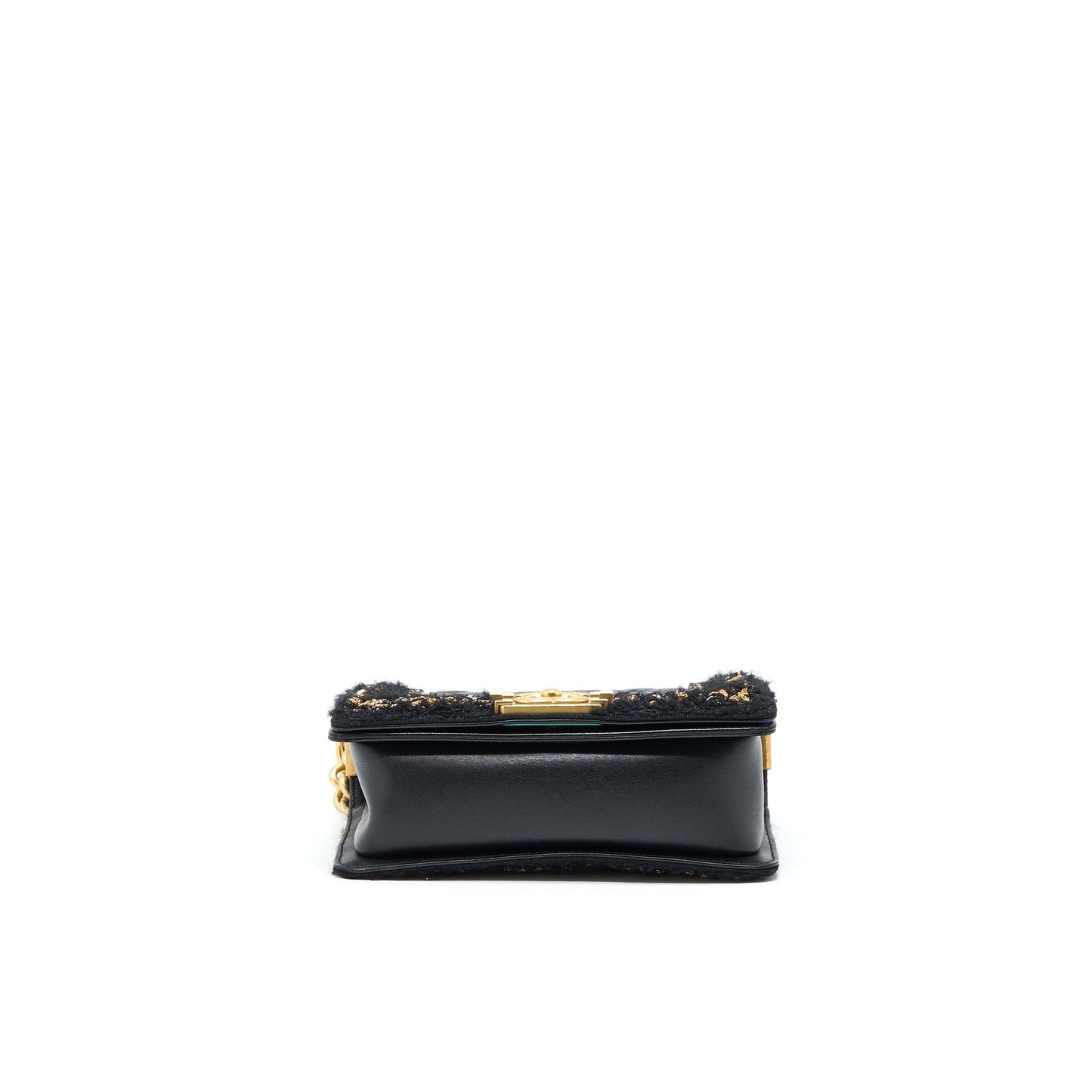 Chanel Small Jacket Boy Bag Lambskin/Tweed Black