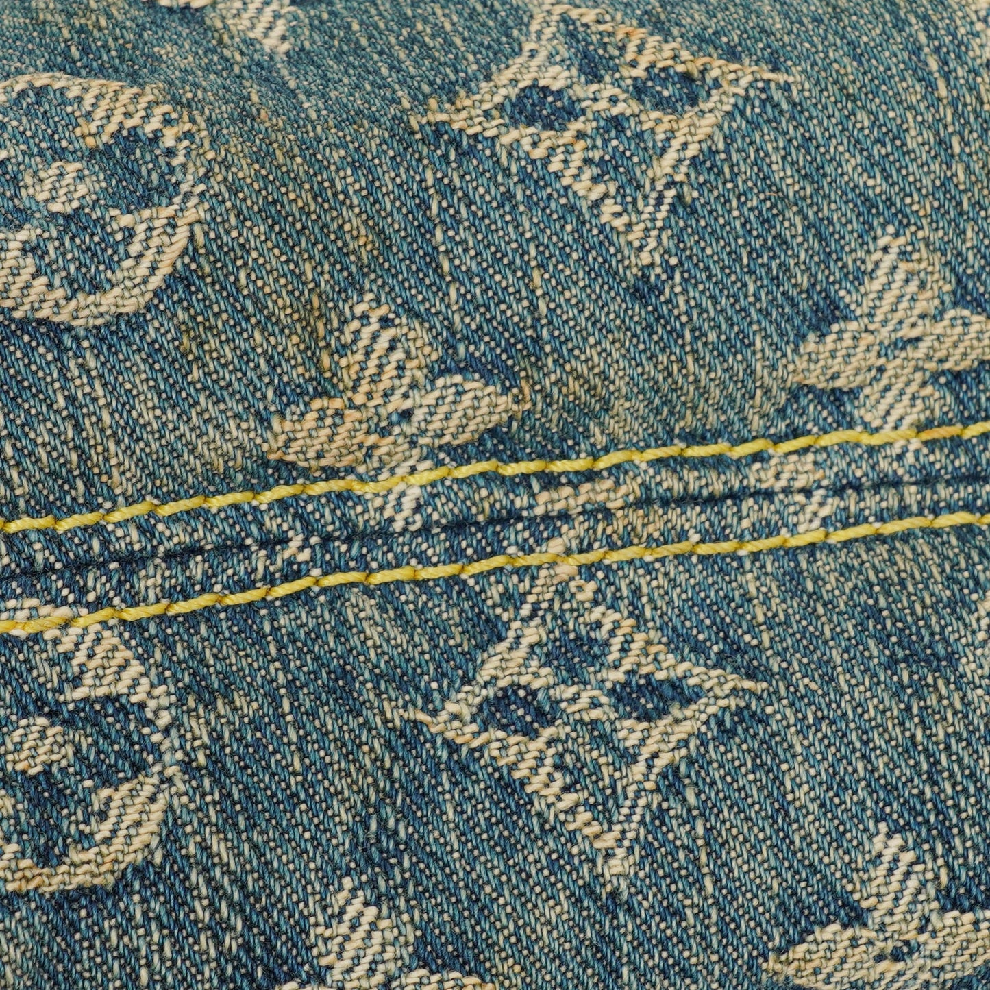 Louis Vuitton Blue Denim Mini Pleaty Monogram Bag