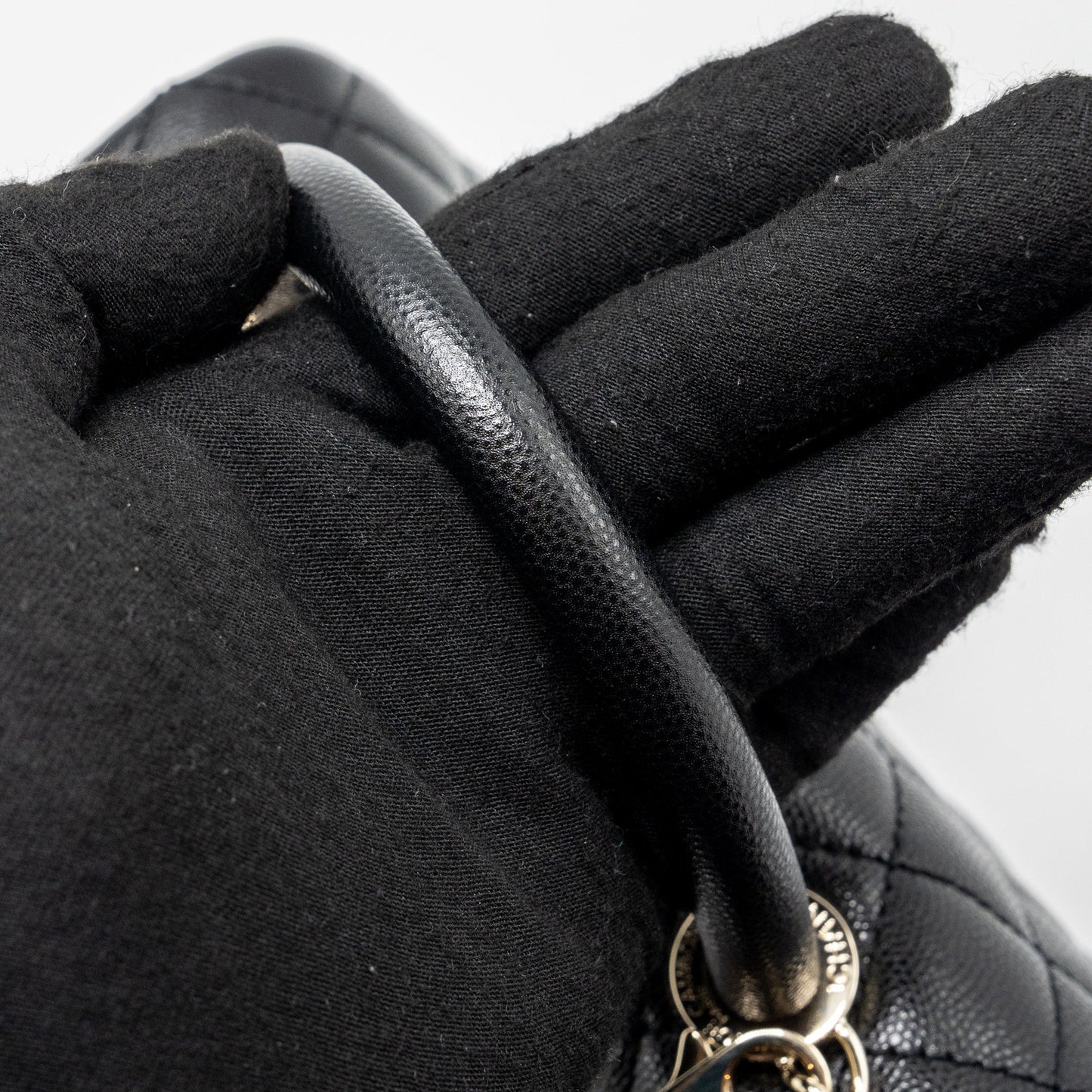 Chanel Small Coco Handle Caviar black L