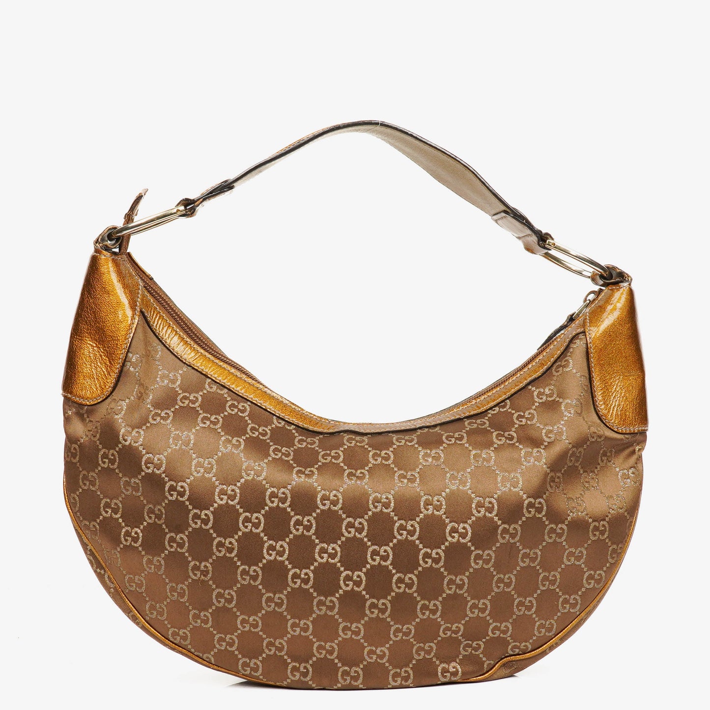 Gucci Half Moon Hobo GG Canvas Hobo Bag