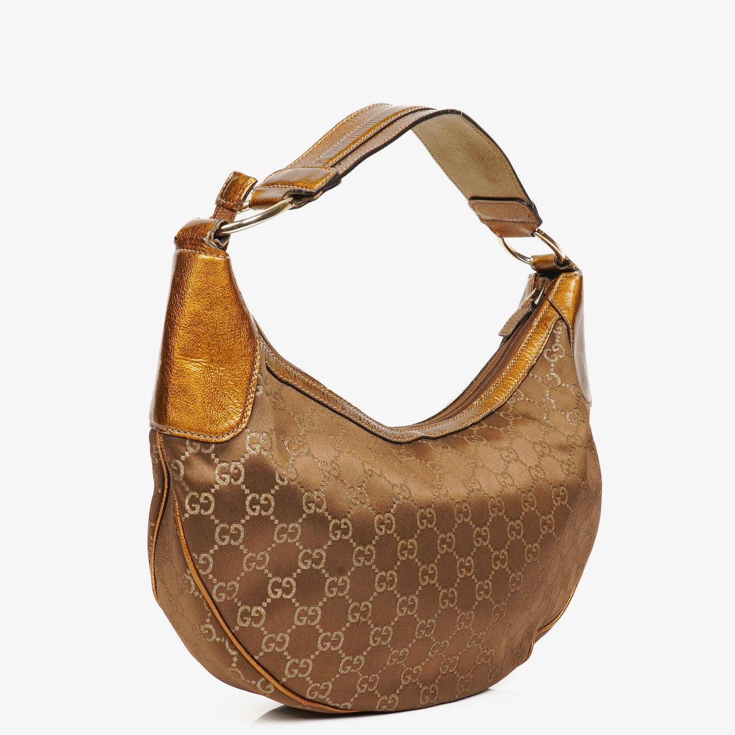 Gucci Half Moon Hobo GG Canvas Hobo Bag