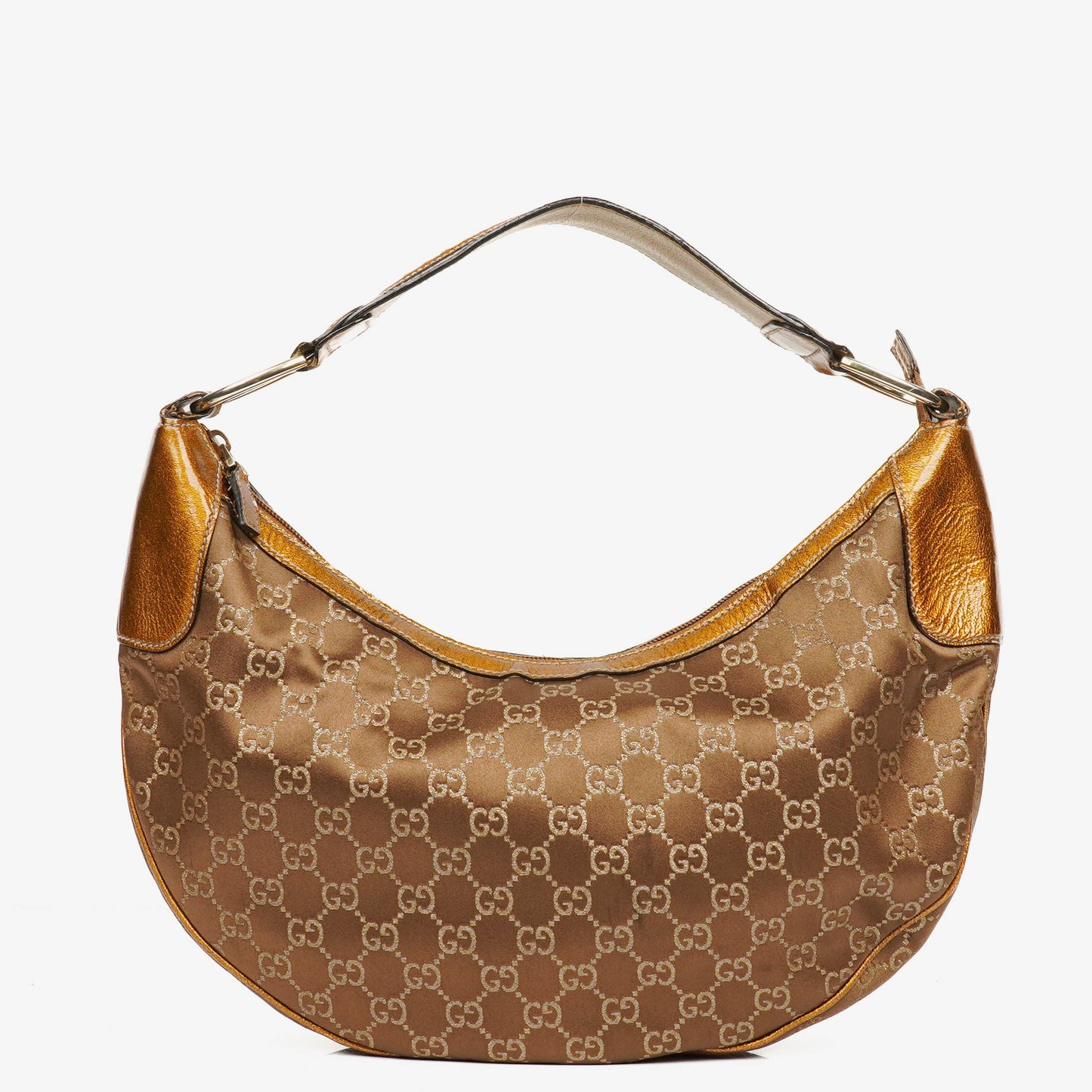 Gucci Half Moon Hobo GG Canvas Hobo Bag