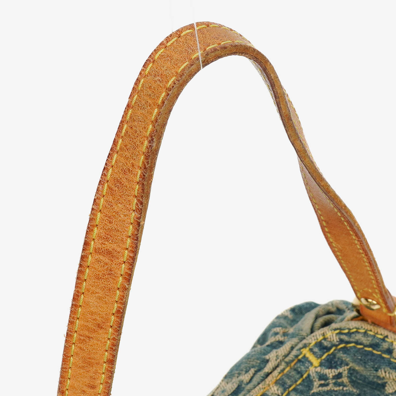 Louis Vuitton Blue Denim Mini Pleaty Monogram Bag