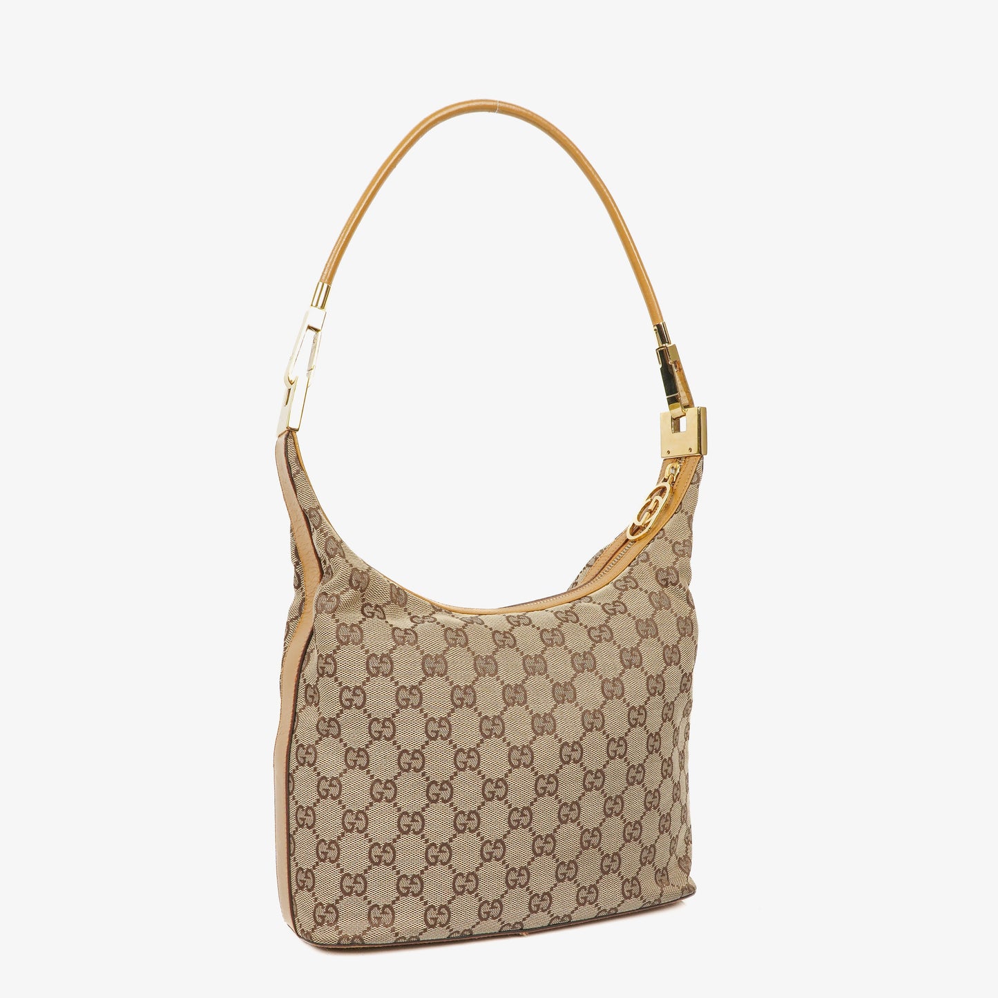 Gucci GG Beige Shoulder Hobo Bag