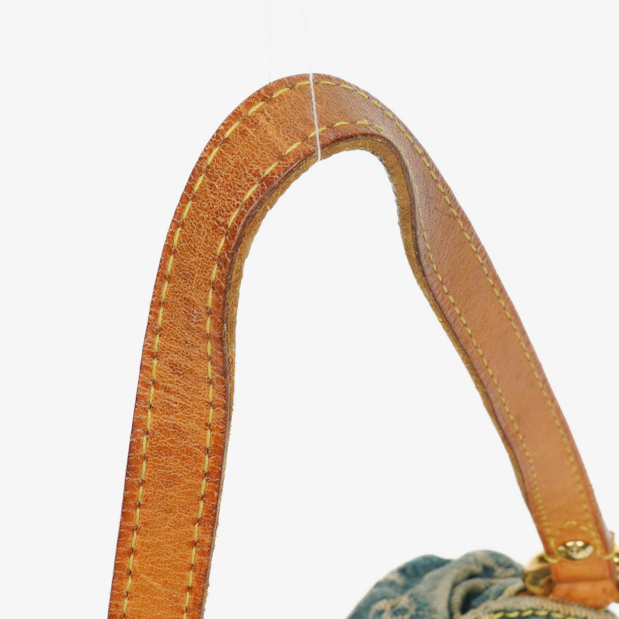 Louis Vuitton Blue Denim Mini Pleaty Monogram Bag