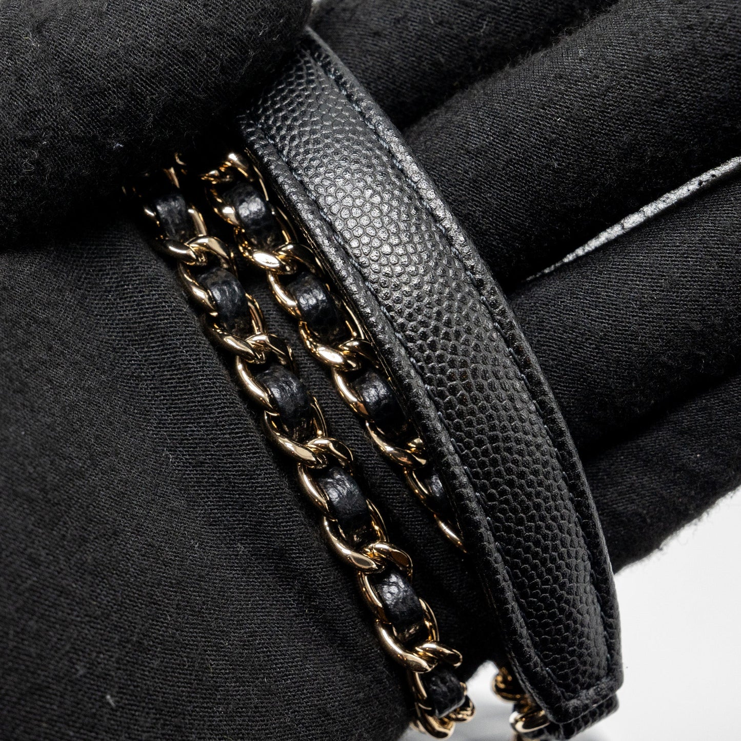 Chanel Small Coco Handle Caviar black L