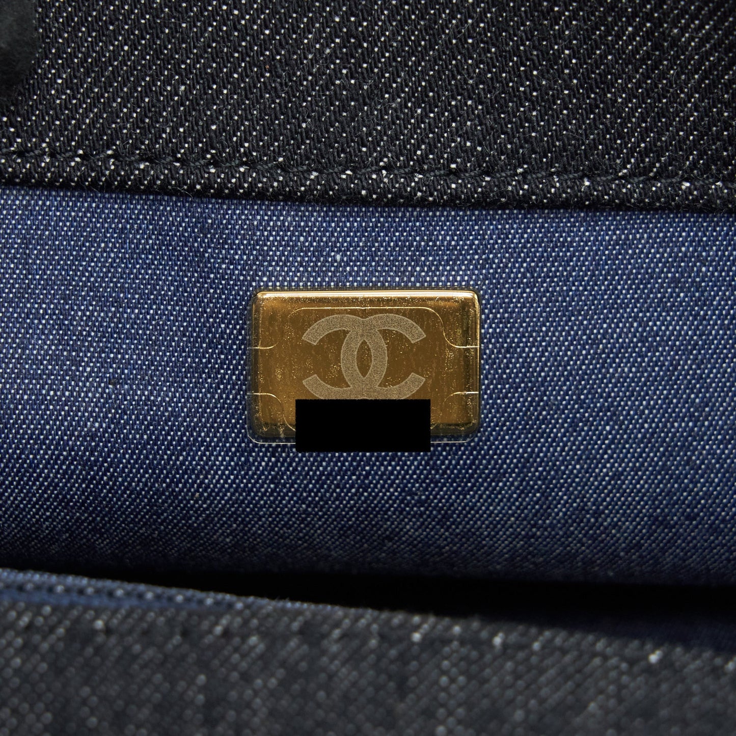 Chanel 22s Small Denim CC Logo Shoulder Bag