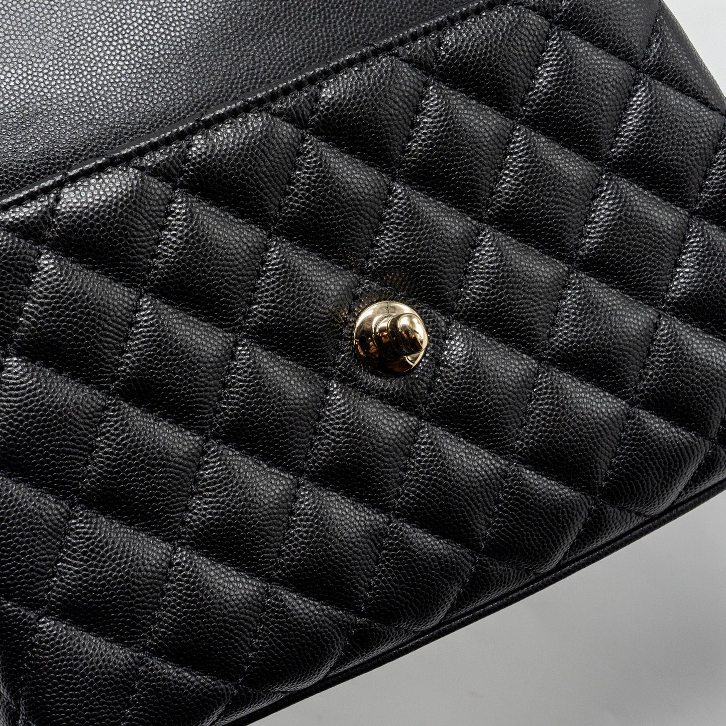 Chanel Small Coco Handle Caviar black L