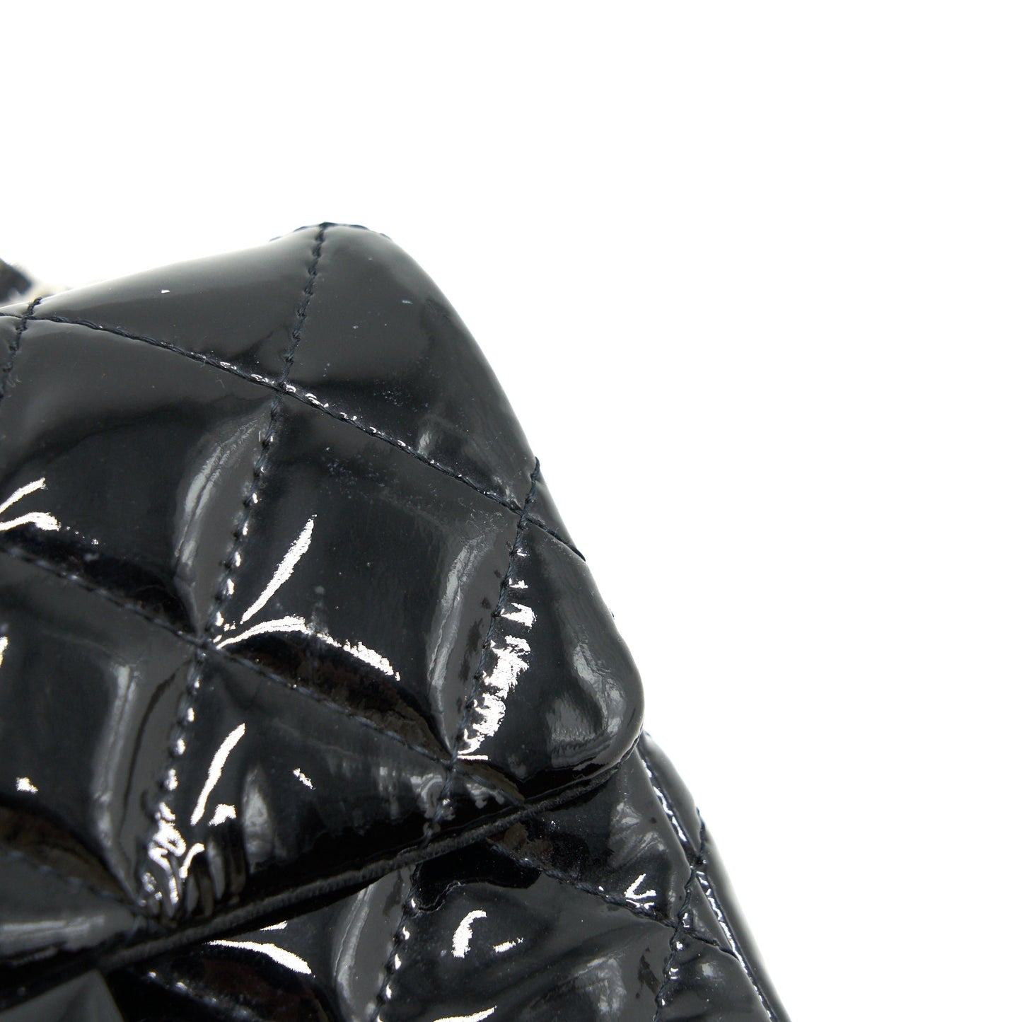 Chanel super mini Rectangular flap Bag Patent black