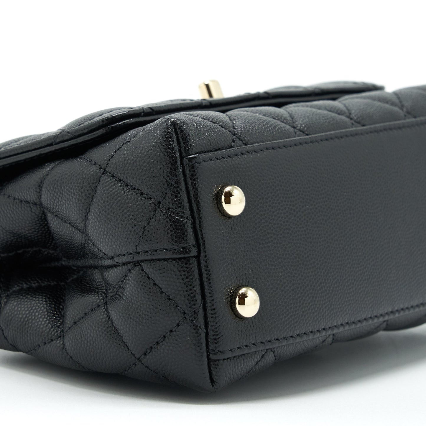 Chanel Mini Coco Handle 20cm Caviar Black L