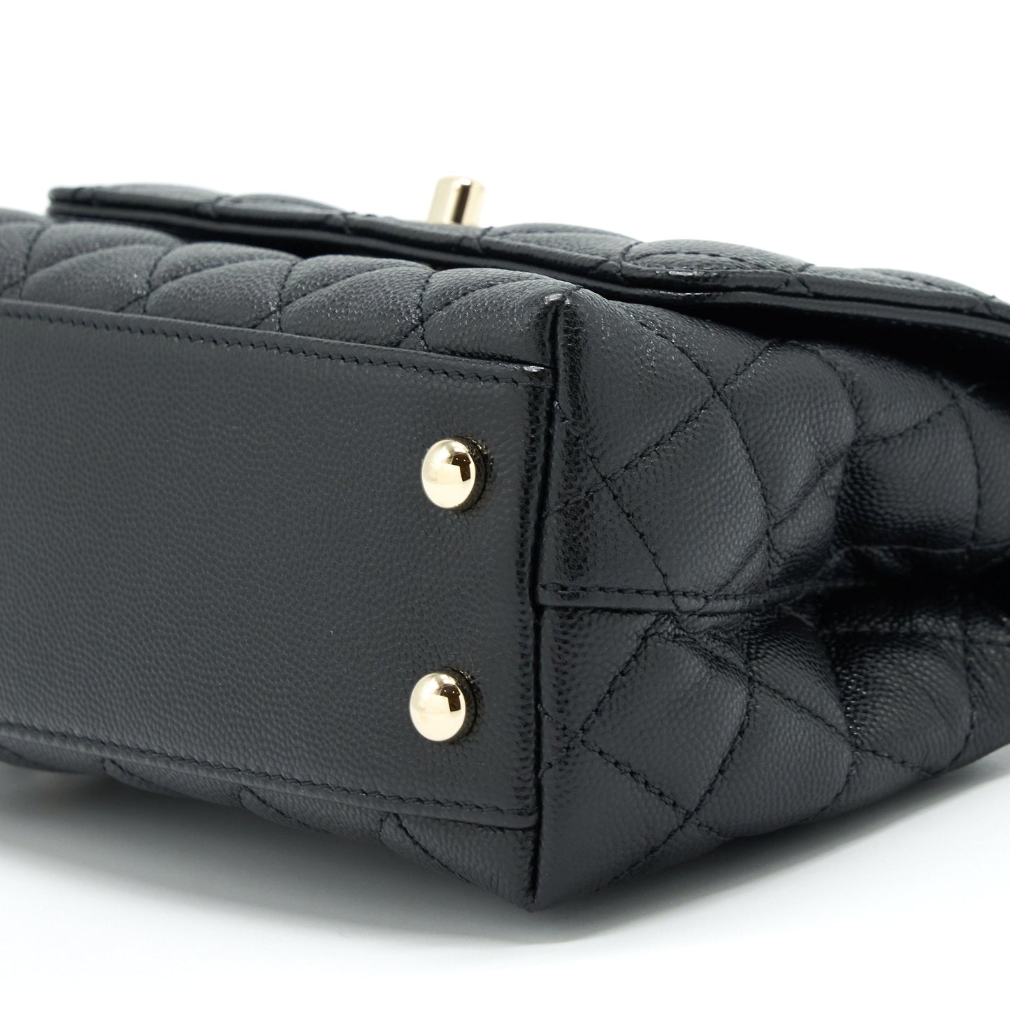 Chanel Mini Coco Handle 20cm Caviar Black L