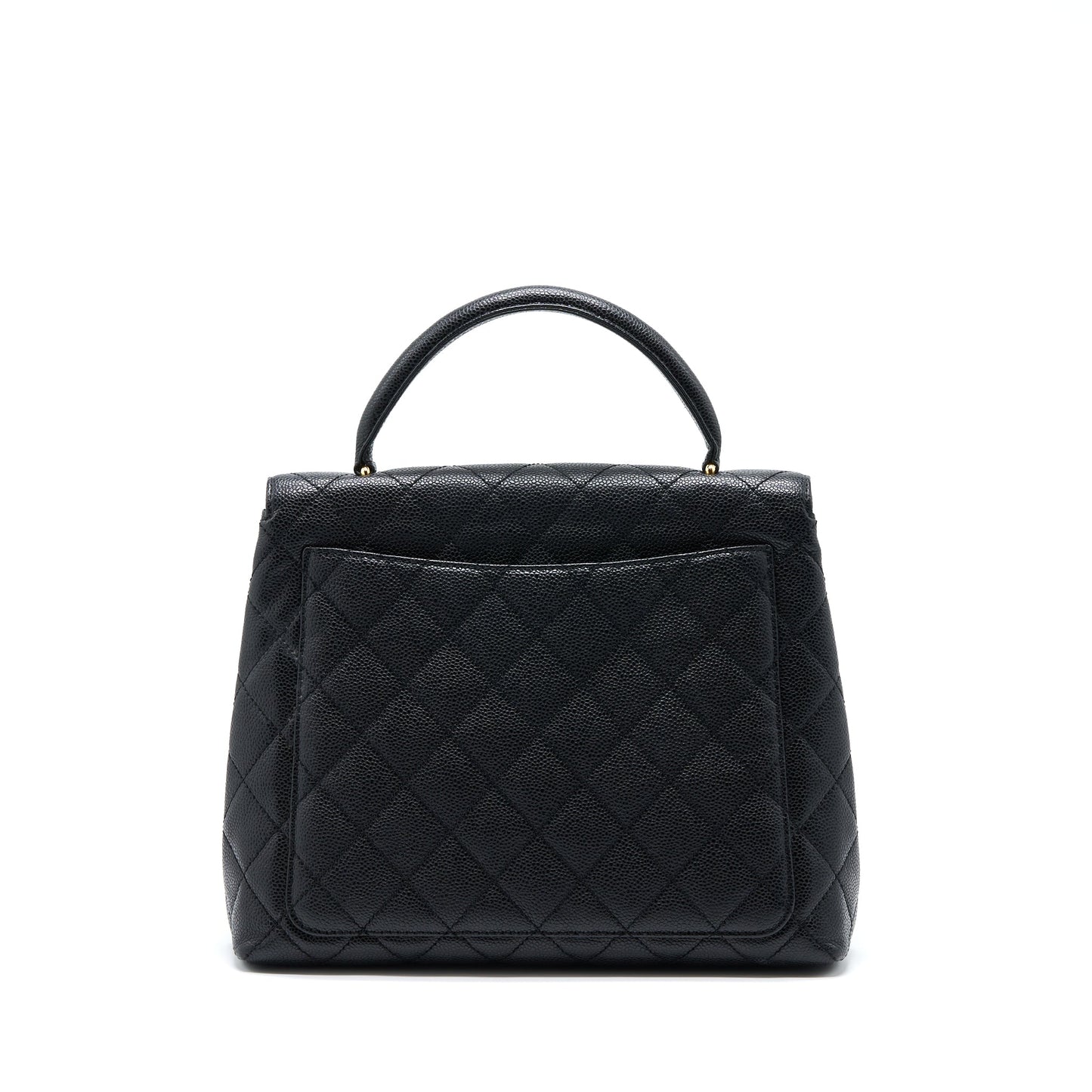 Chanel  Top Handle Flap Bag Caviar Black