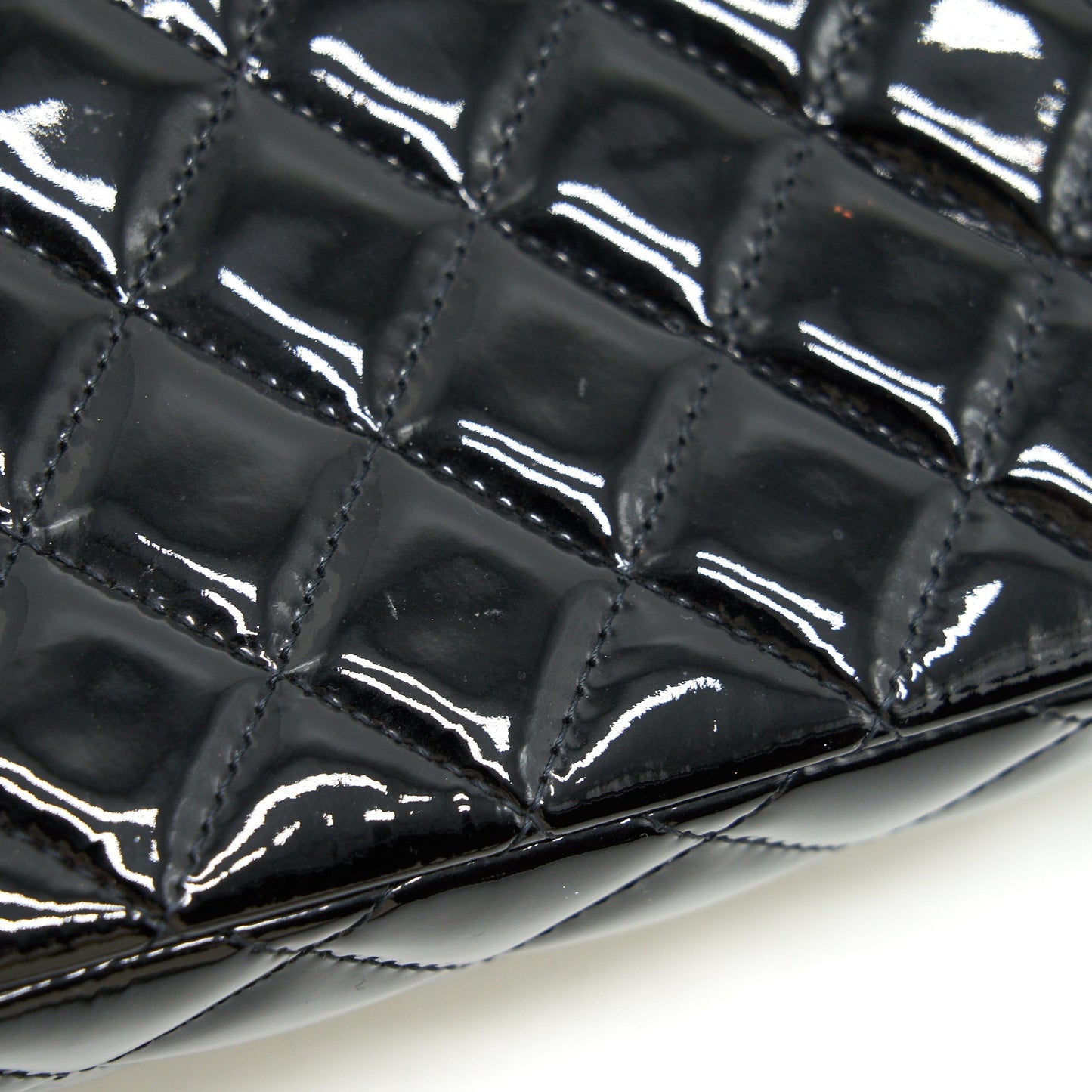Chanel super mini Rectangular flap Bag Patent black