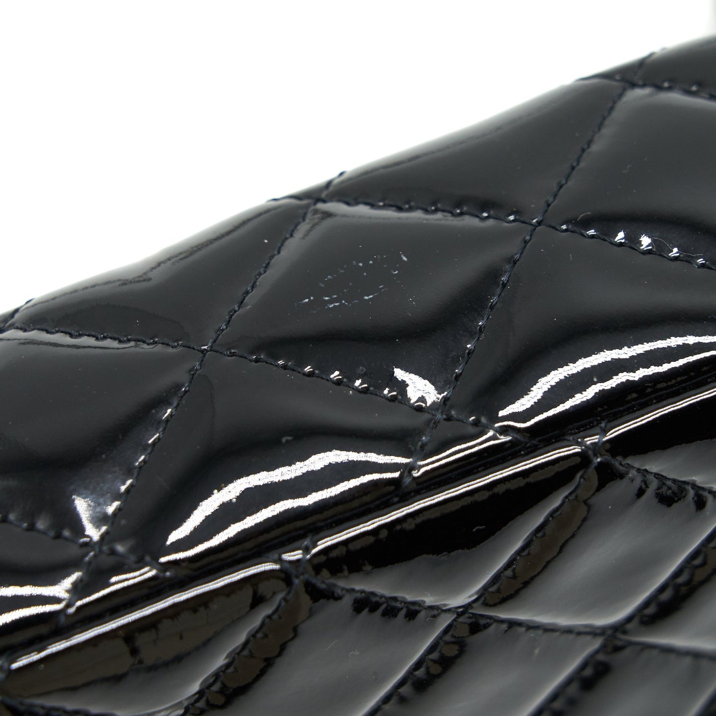 Chanel super mini Rectangular flap Bag Patent black