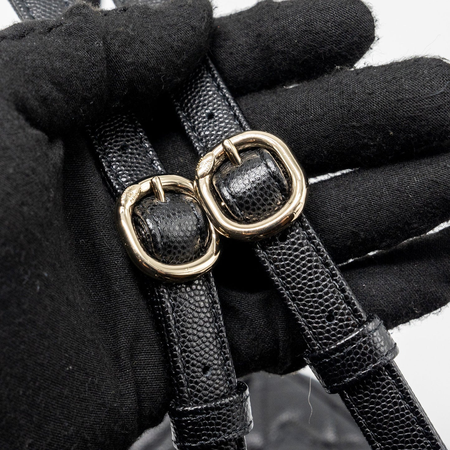 Chanel 23s mini Backpack Caviar Black L (Microchip)