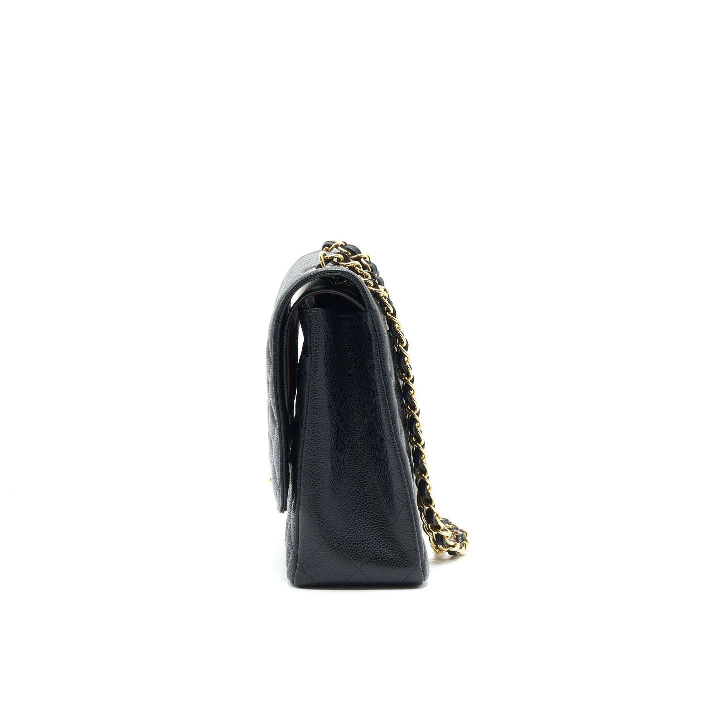Chanel Maxi Classic double Flap Black Caviar GHW Shoulder Bag