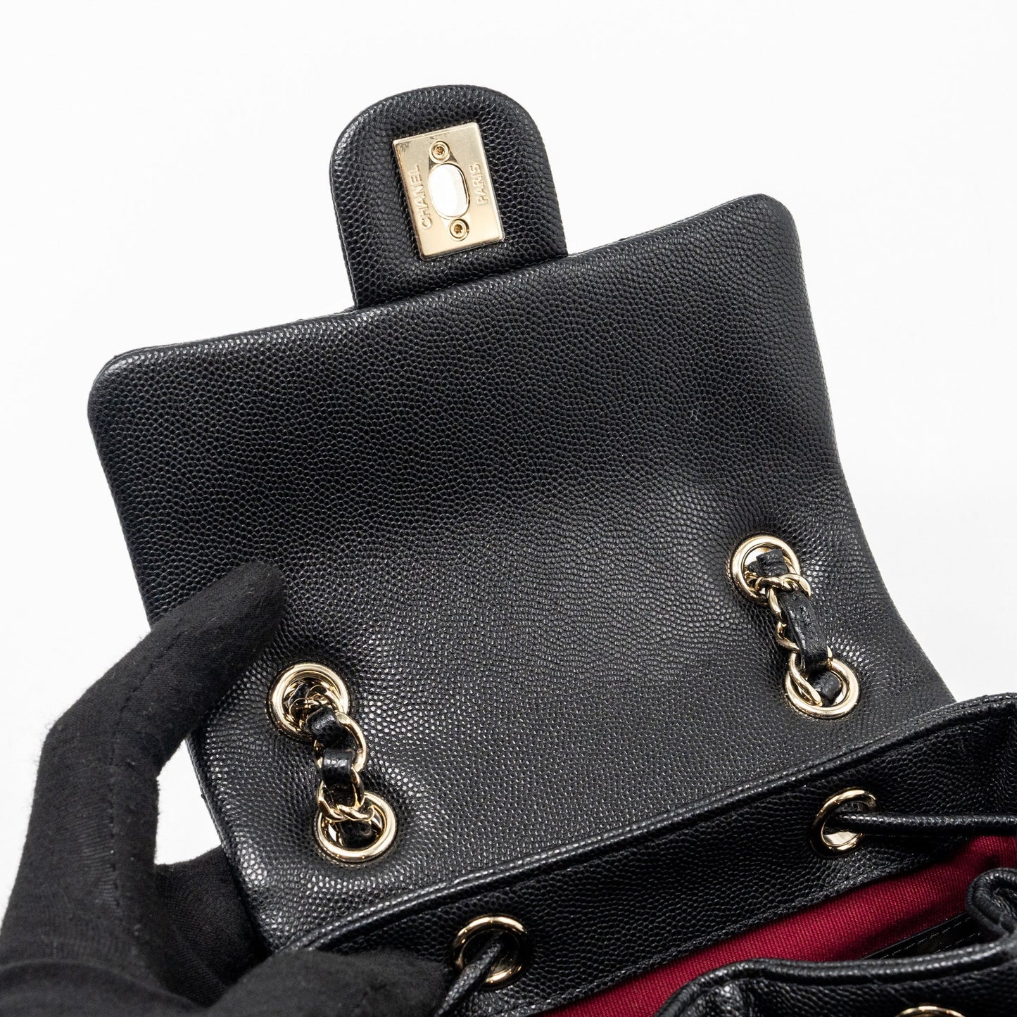 Chanel 23s mini Backpack Caviar Black L (Microchip)