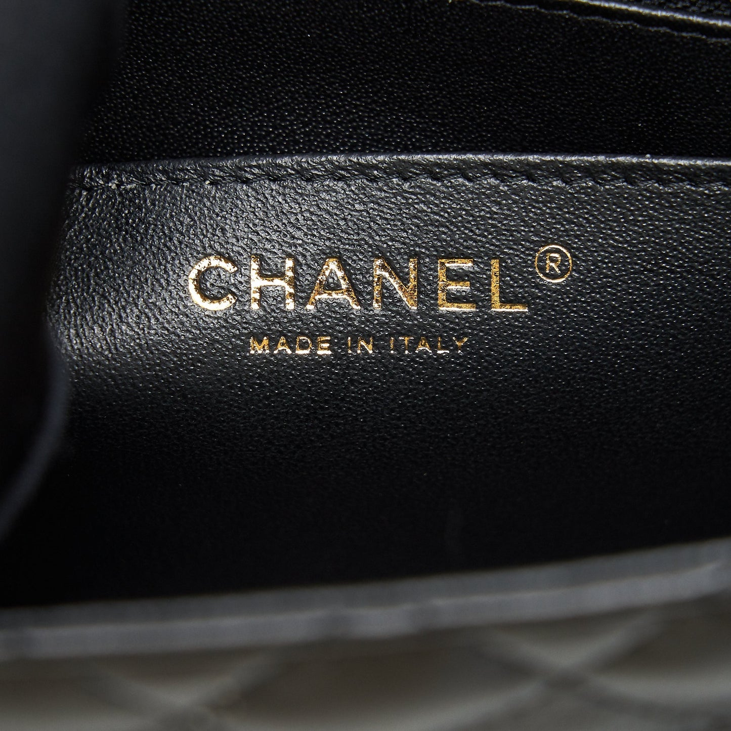 Chanel 22C Mini Square Flap Bag Lambskin Black L