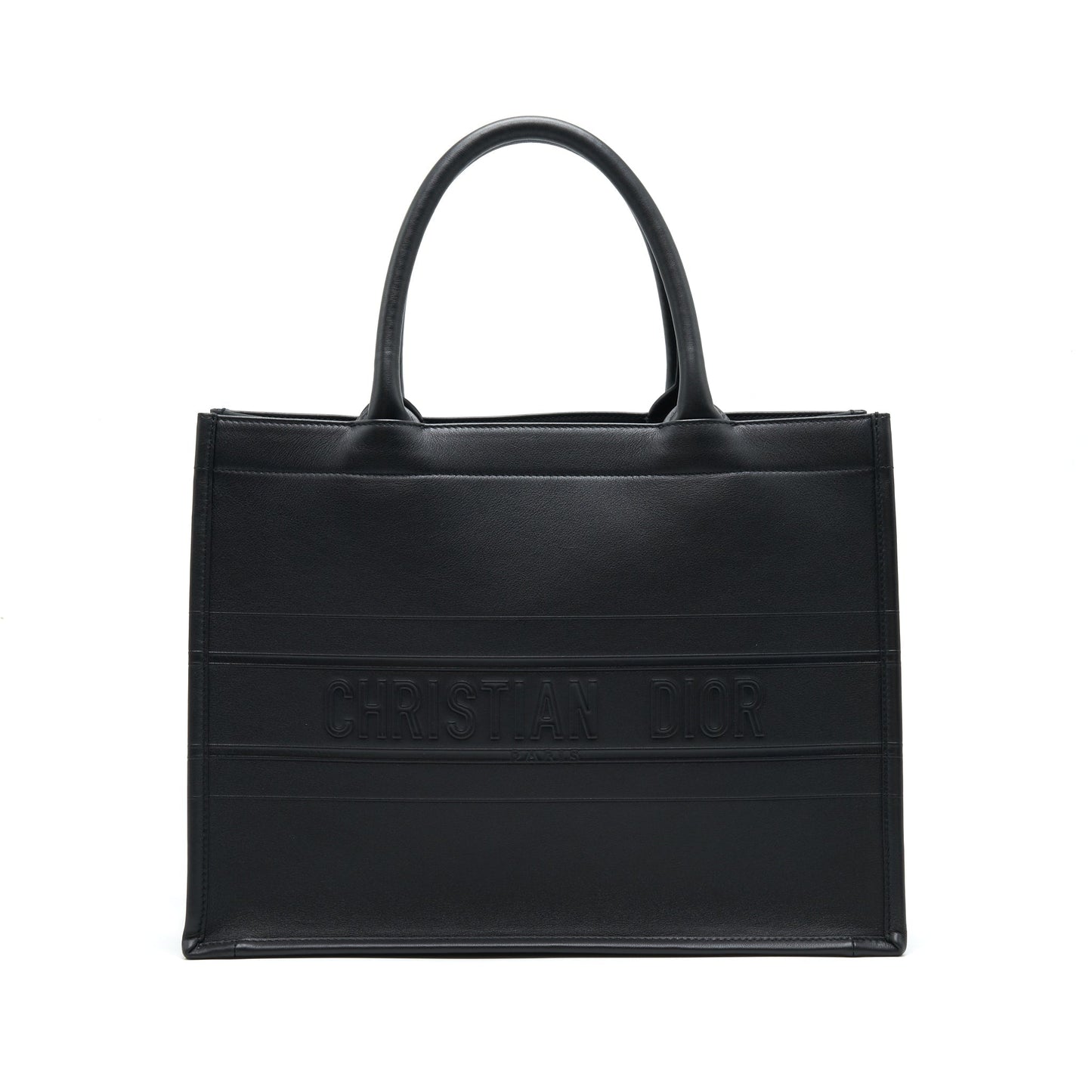 Dior Small Leather Book Tote black