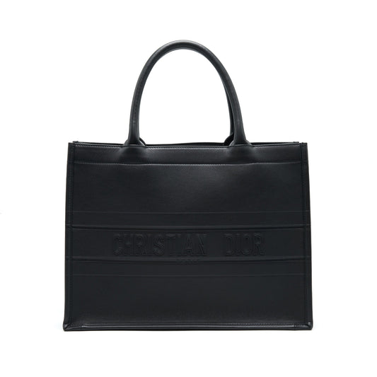 Dior Small Leather Book Tote black