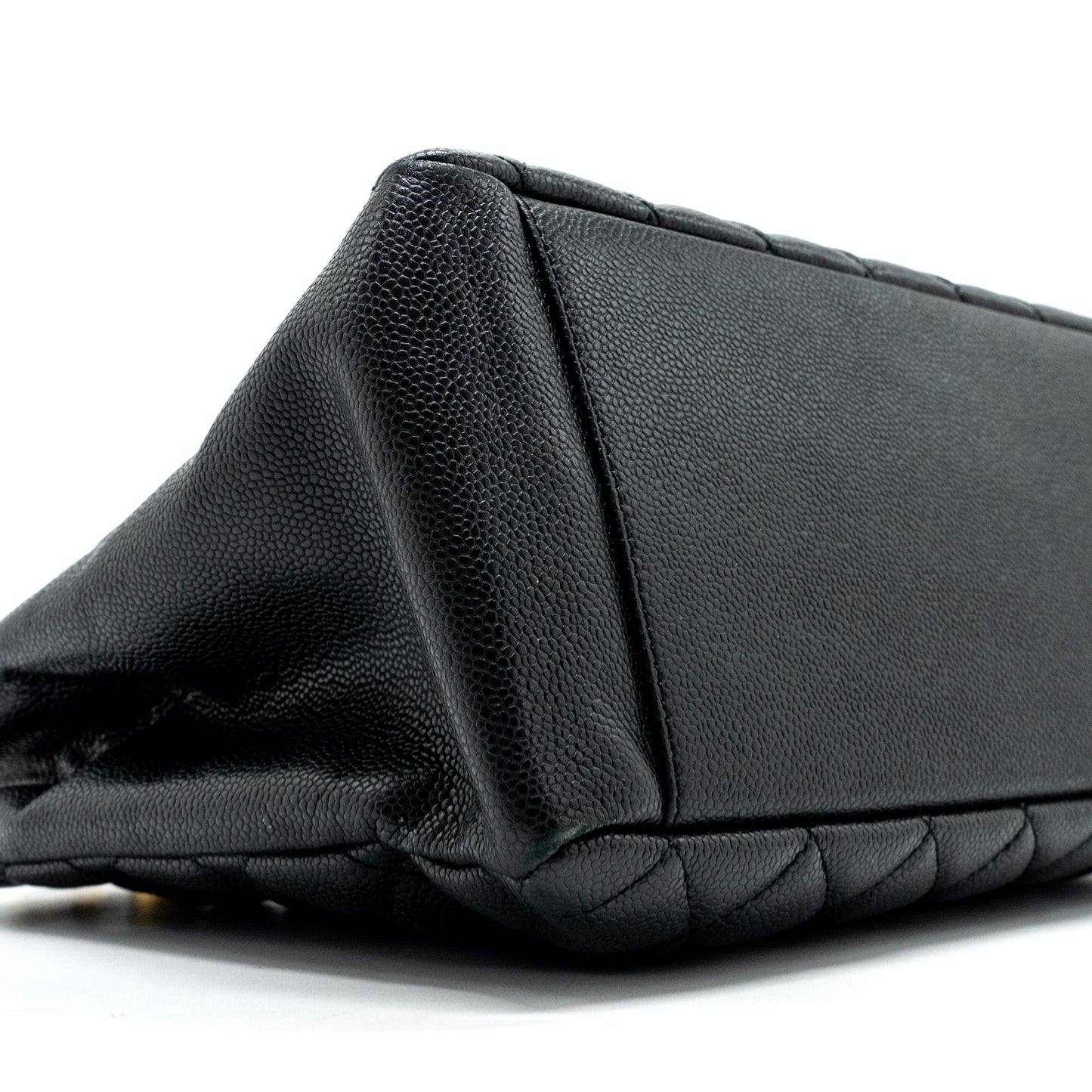 Chanel grand shopping tote caviar black