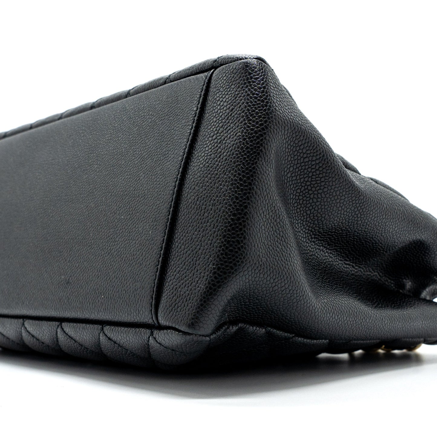 Chanel grand shopping tote caviar black