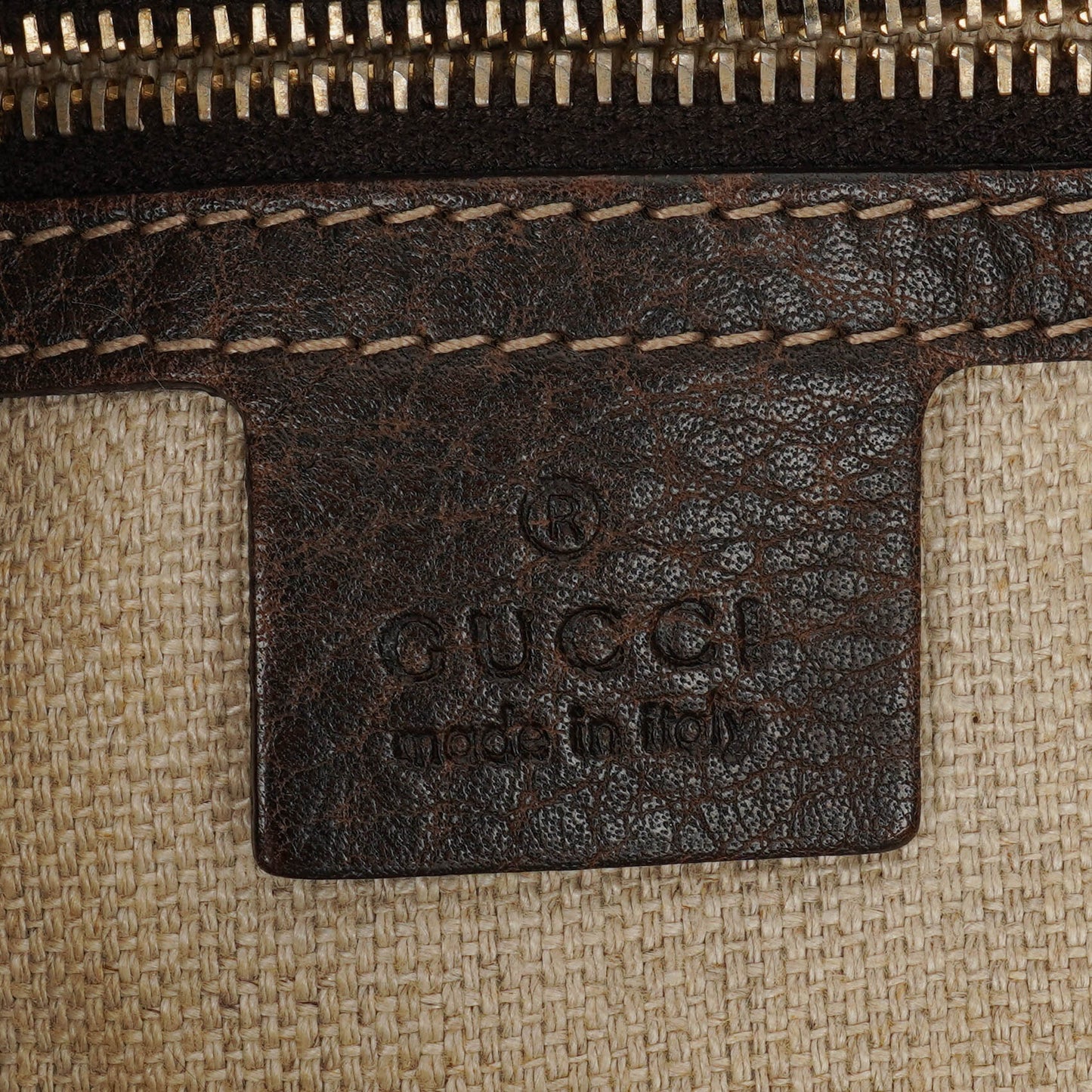 Gucci Brown GG Canvas New Jackie Hobo Bag